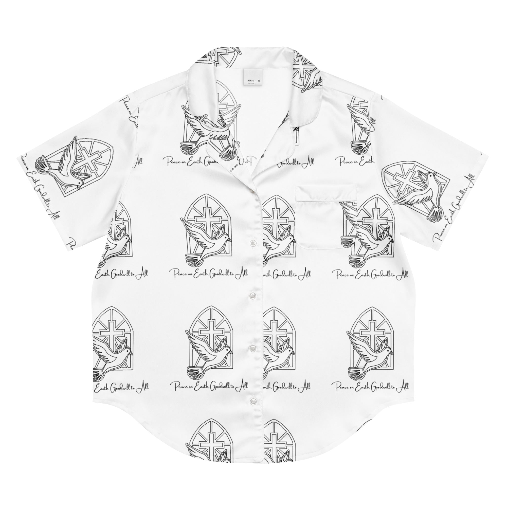 Peace Love God Biblical Short-Sleeves Pajama Top | – RB Designa Co