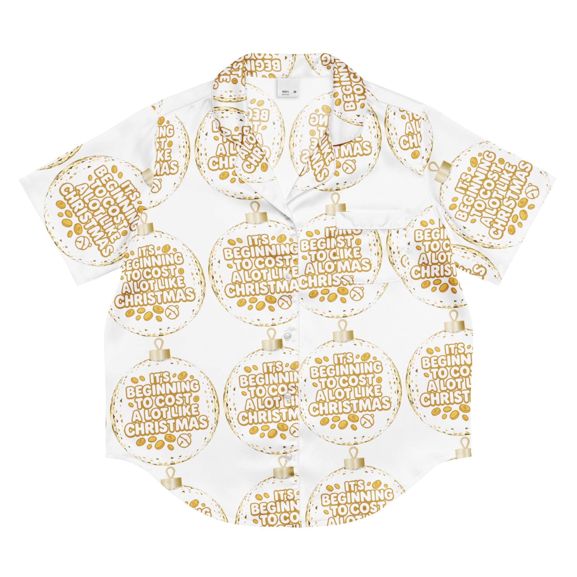 Its Beginning To Cost A Lot Like Christmas Humbag Short-Sleeves Pajama Top | – RB Designa Co