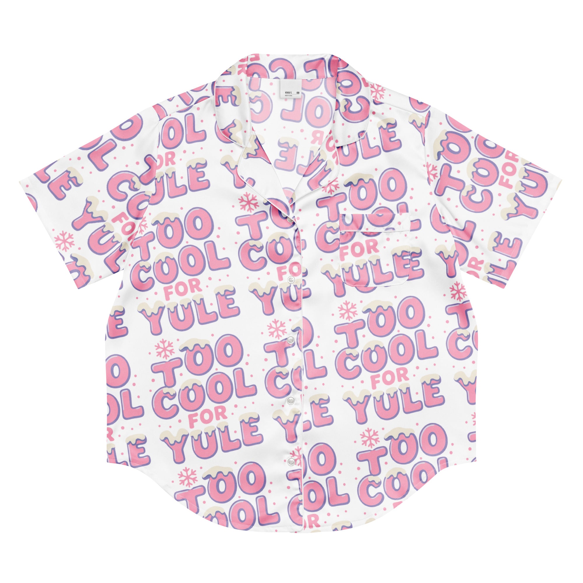 Cool Yule Teen Short-Sleeves Pajama Top | – RB Designa Co