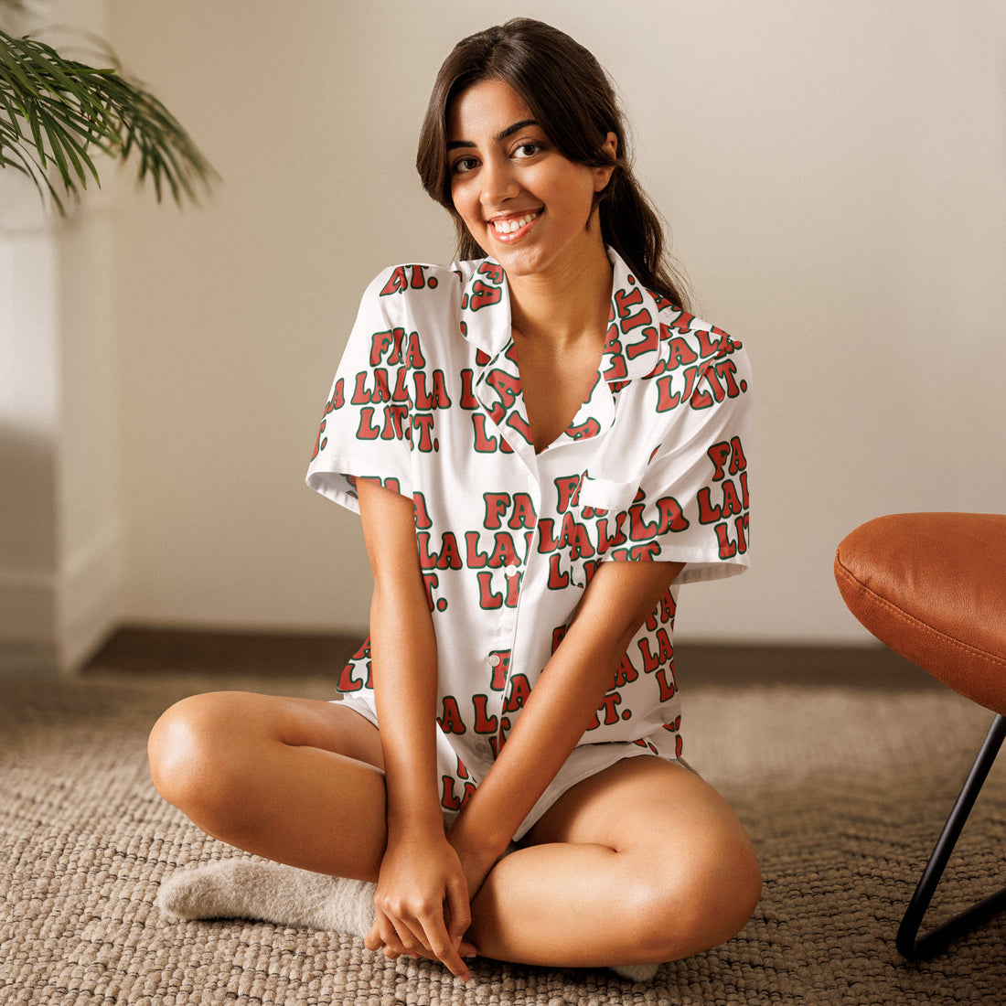 Colourful Lit Teen Short-Sleeves Pajama Top | – RB Designa Co