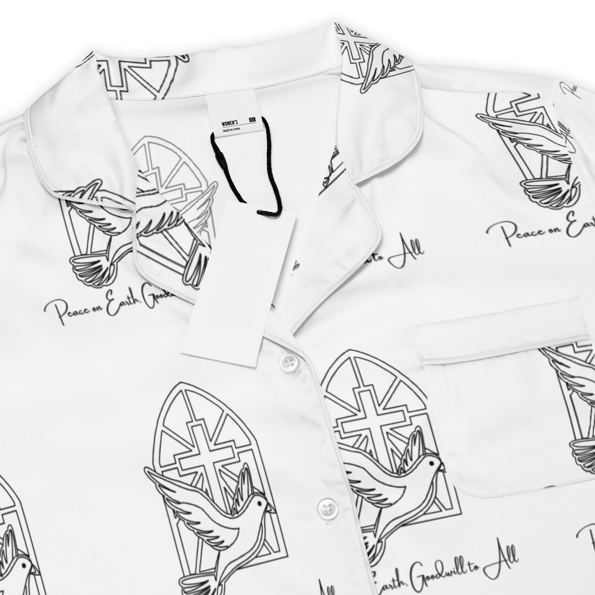 Peace Love God Biblical Short-Sleeves Pajama Top | – RB Designa Co