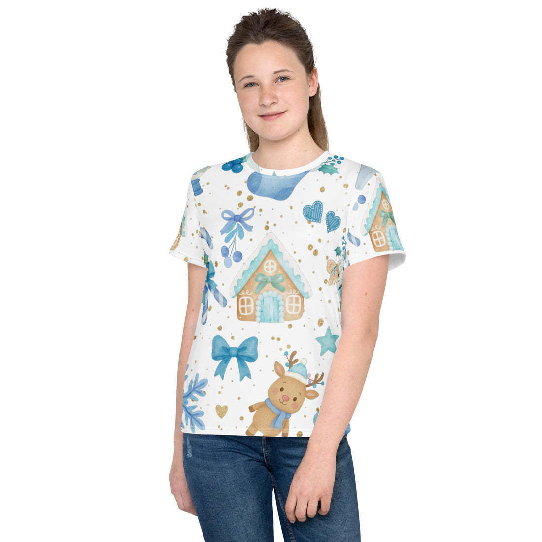 "Sweet Blue Holiday" | Youth crew neck t-shirt | – RB Designa Co