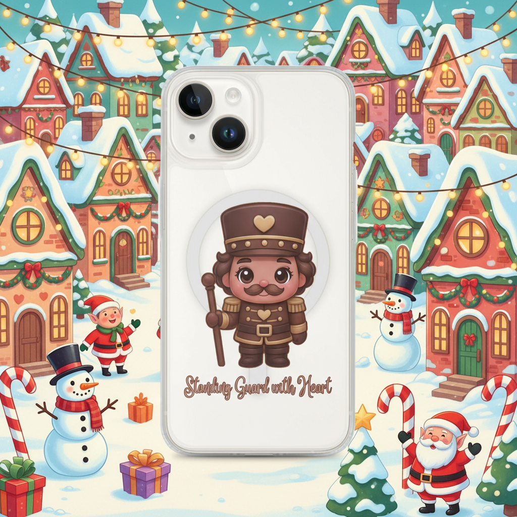 Dark Nutcracker Guard Kids & Babies iPhone Clear Case