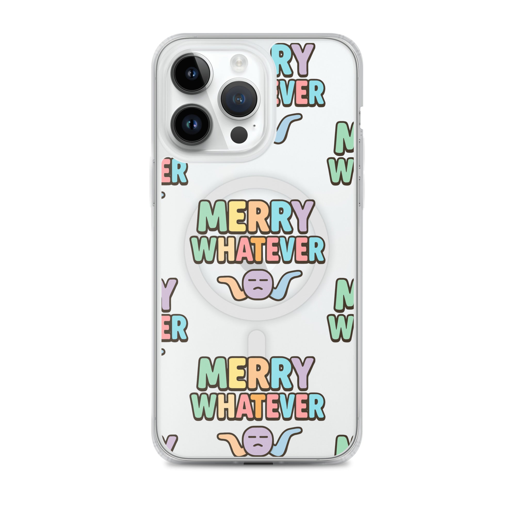 Merry Whatever Anti-Christmas / Bah Humbug iPhone Clear Case | – RB Designa Co