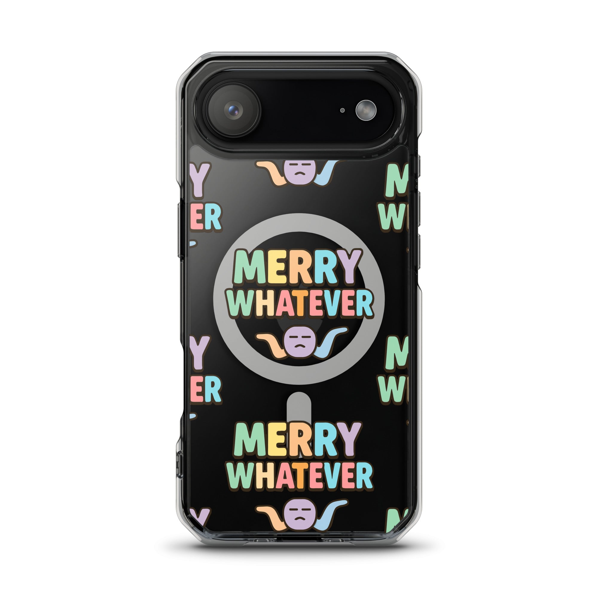 Merry Whatever Anti-Christmas / Bah Humbug iPhone Clear Case | – RB Designa Co