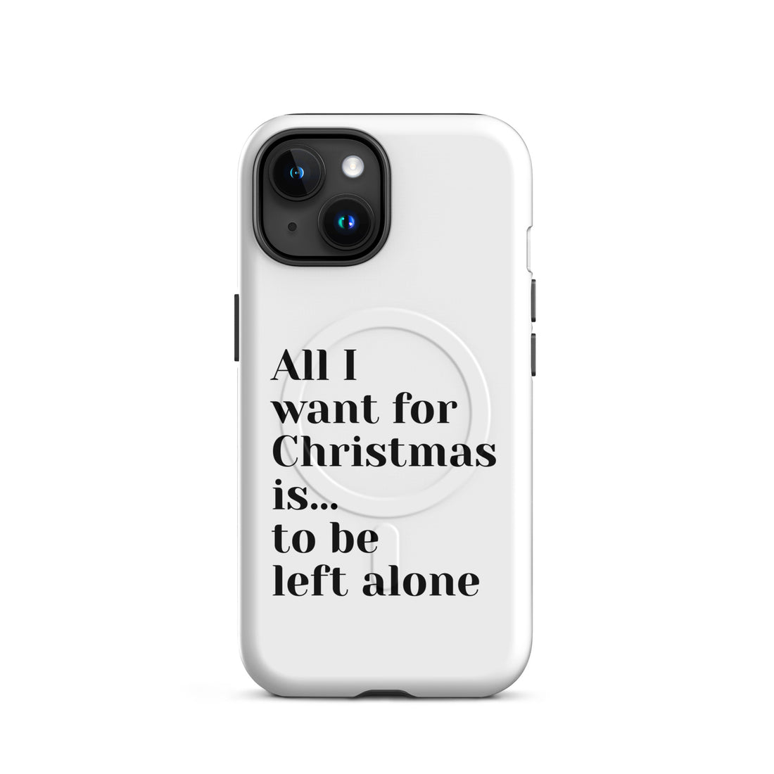 Left Alone Anti-Christmas / Bah Humbug iPhone Case | – RB Designa Co