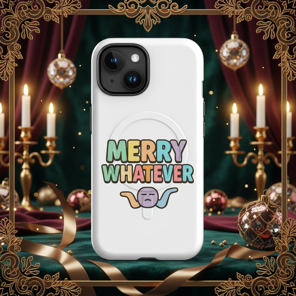Merry Whatever Anti-Christmas / Bah Humbug iPhone Case | – RB Designa Co