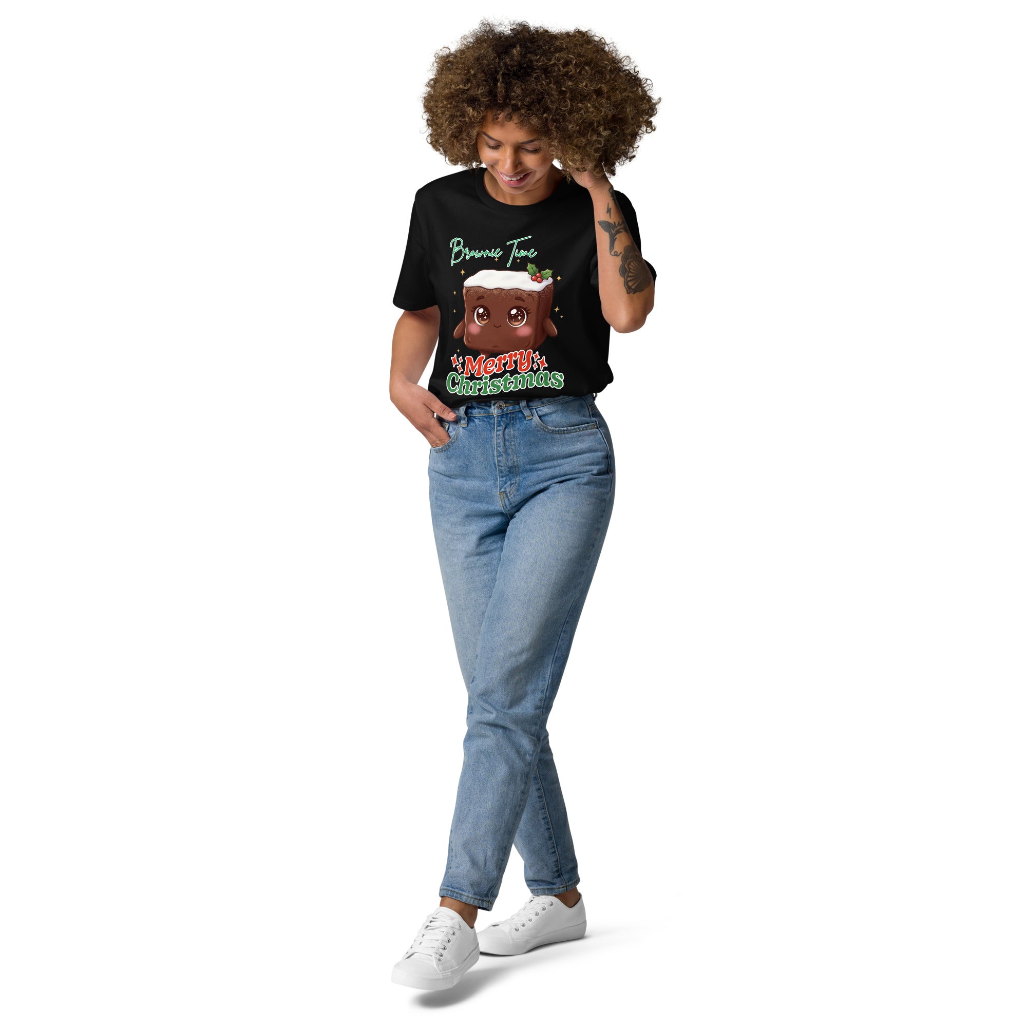 "Brownie Time, Merry Christmas"- White | Adults T-Shirt | – RB Designa Co