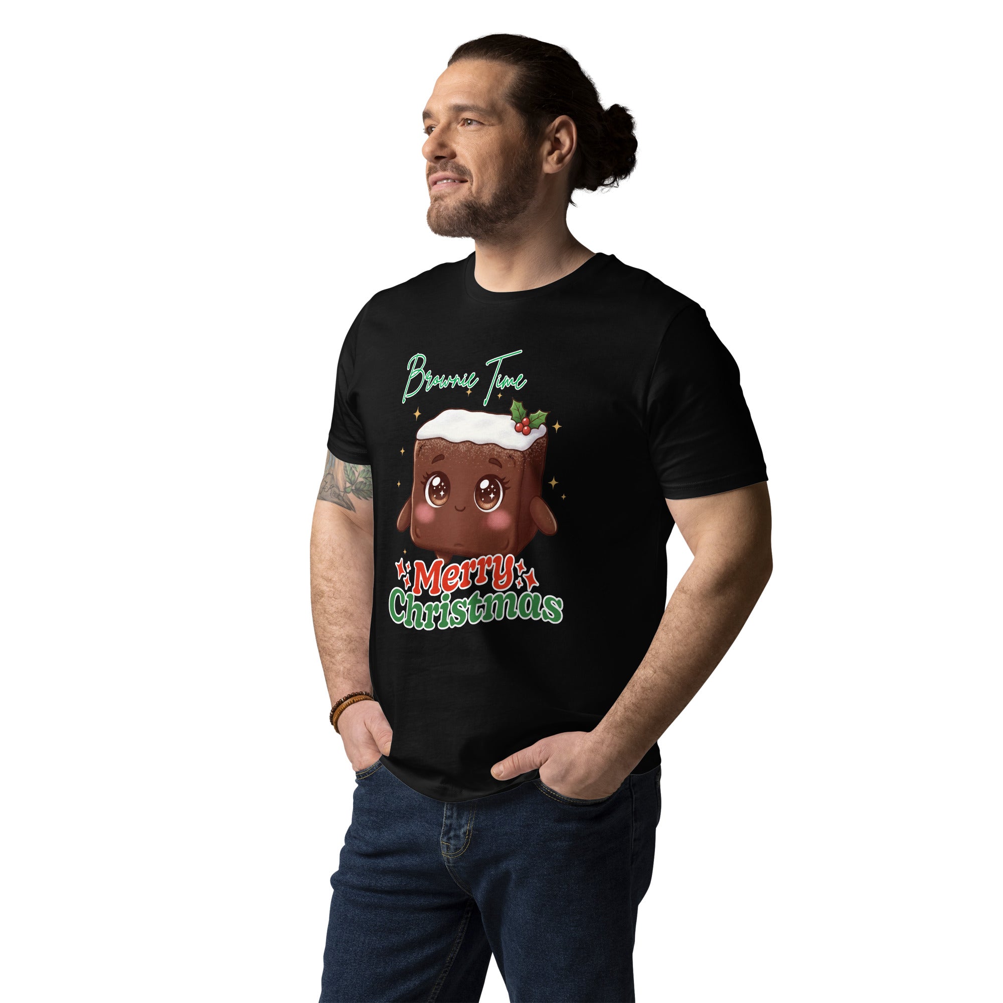 "Brownie Time, Merry Christmas"- White | Adults T-Shirt | – RB Designa Co