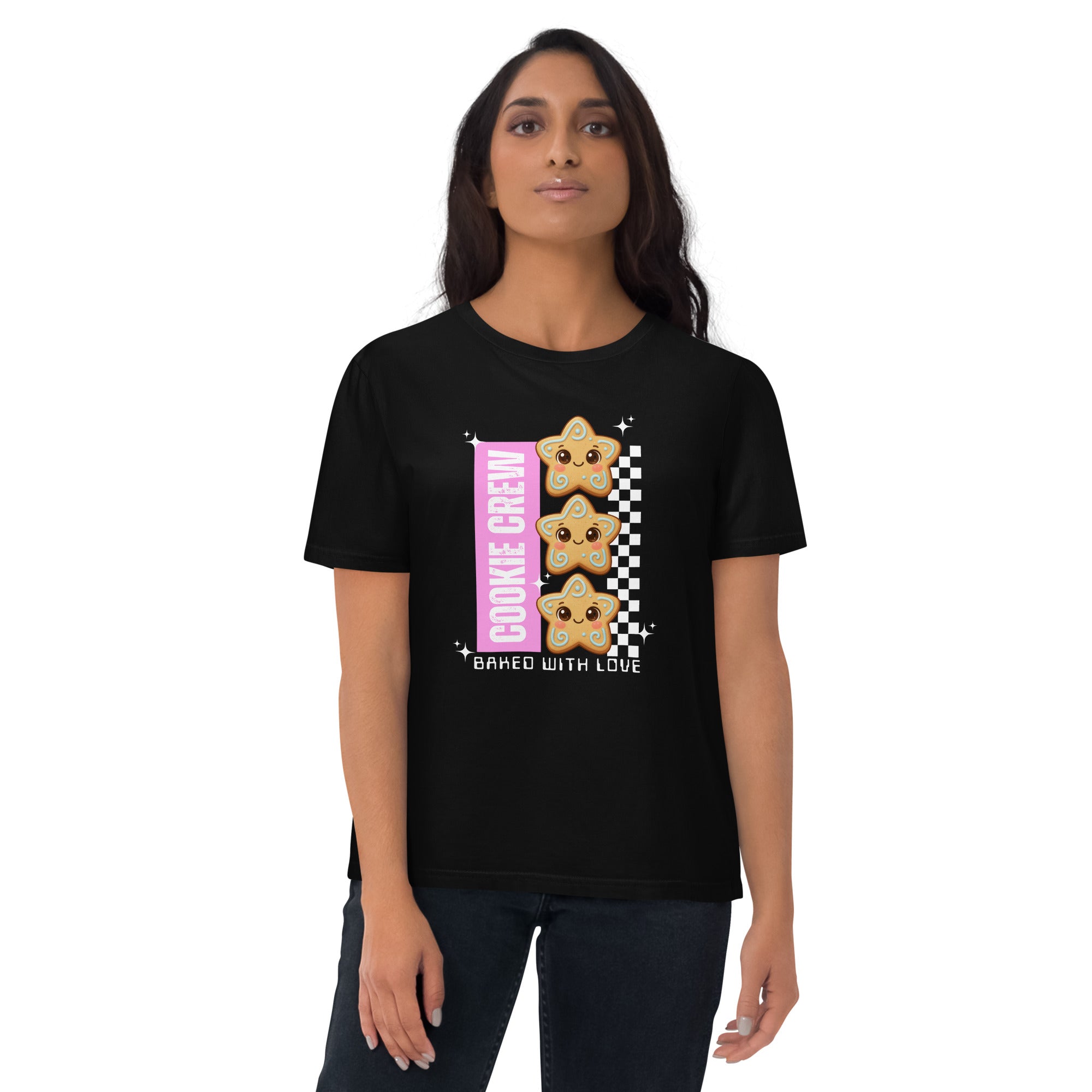 "Cookie Crew, Baked With Love"- Pink | Adults T-Shirt | – RB Designa Co