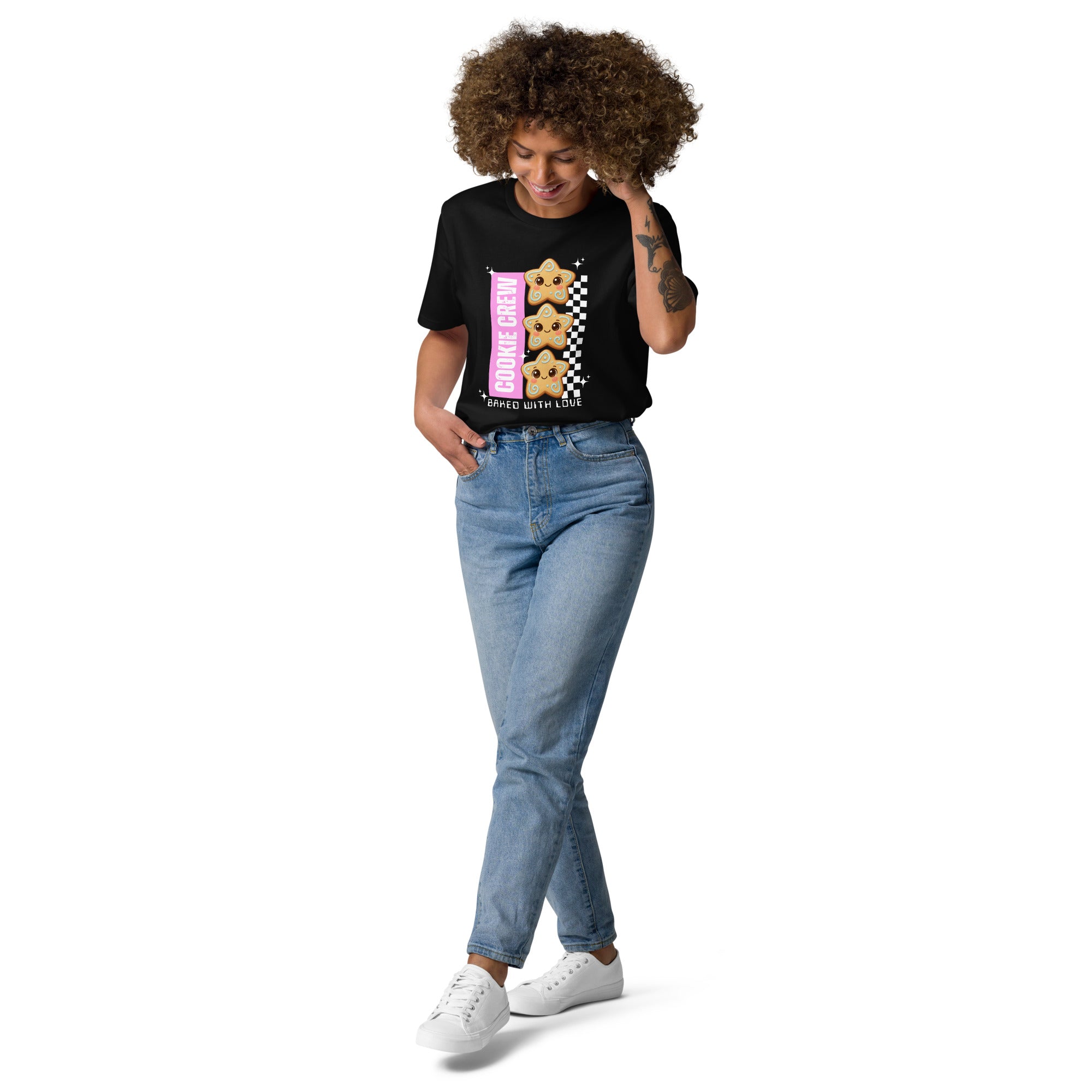 "Cookie Crew, Baked With Love"- Pink | Adults T-Shirt | – RB Designa Co