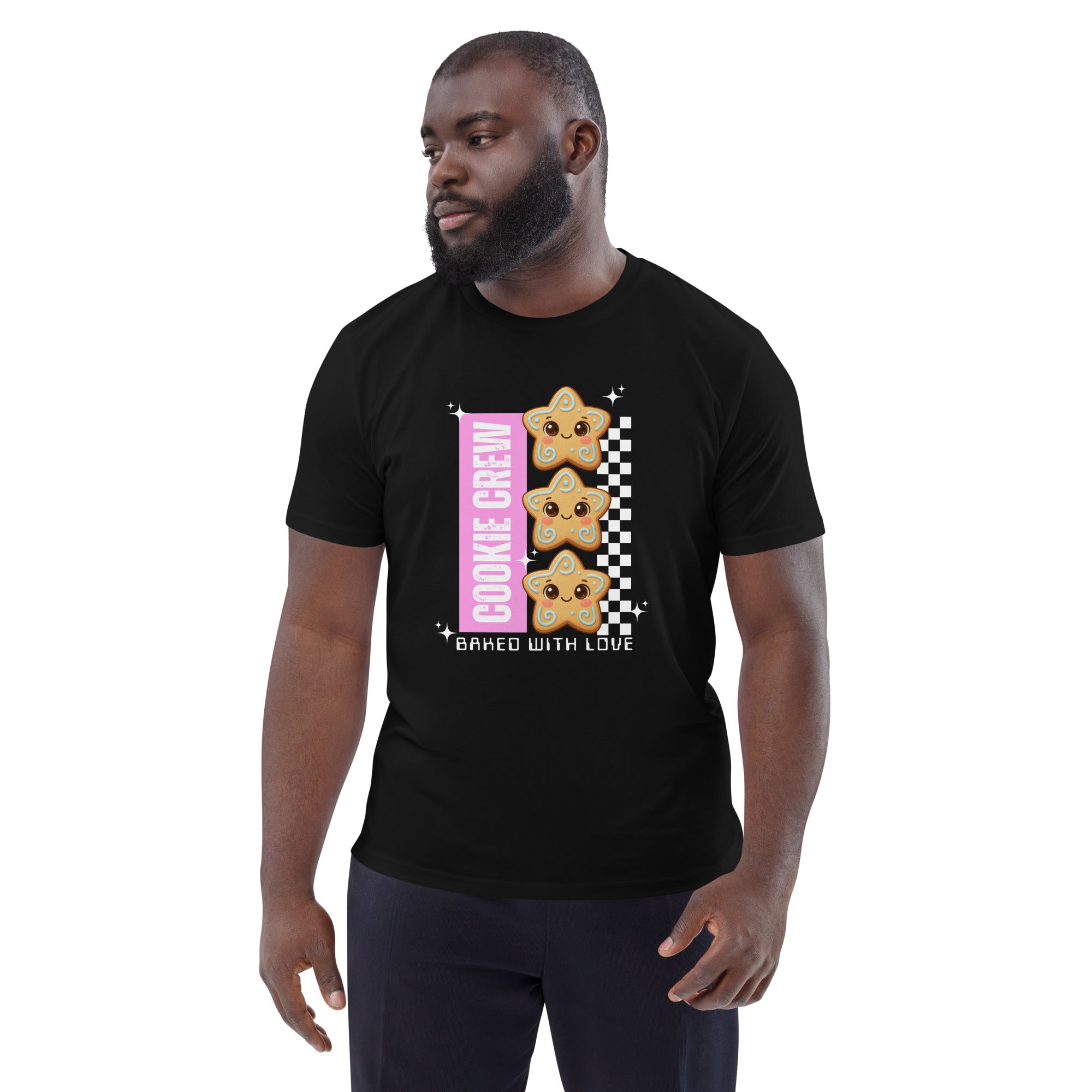 "Cookie Crew, Baked With Love"- Pink | Adults T-Shirt | – RB Designa Co