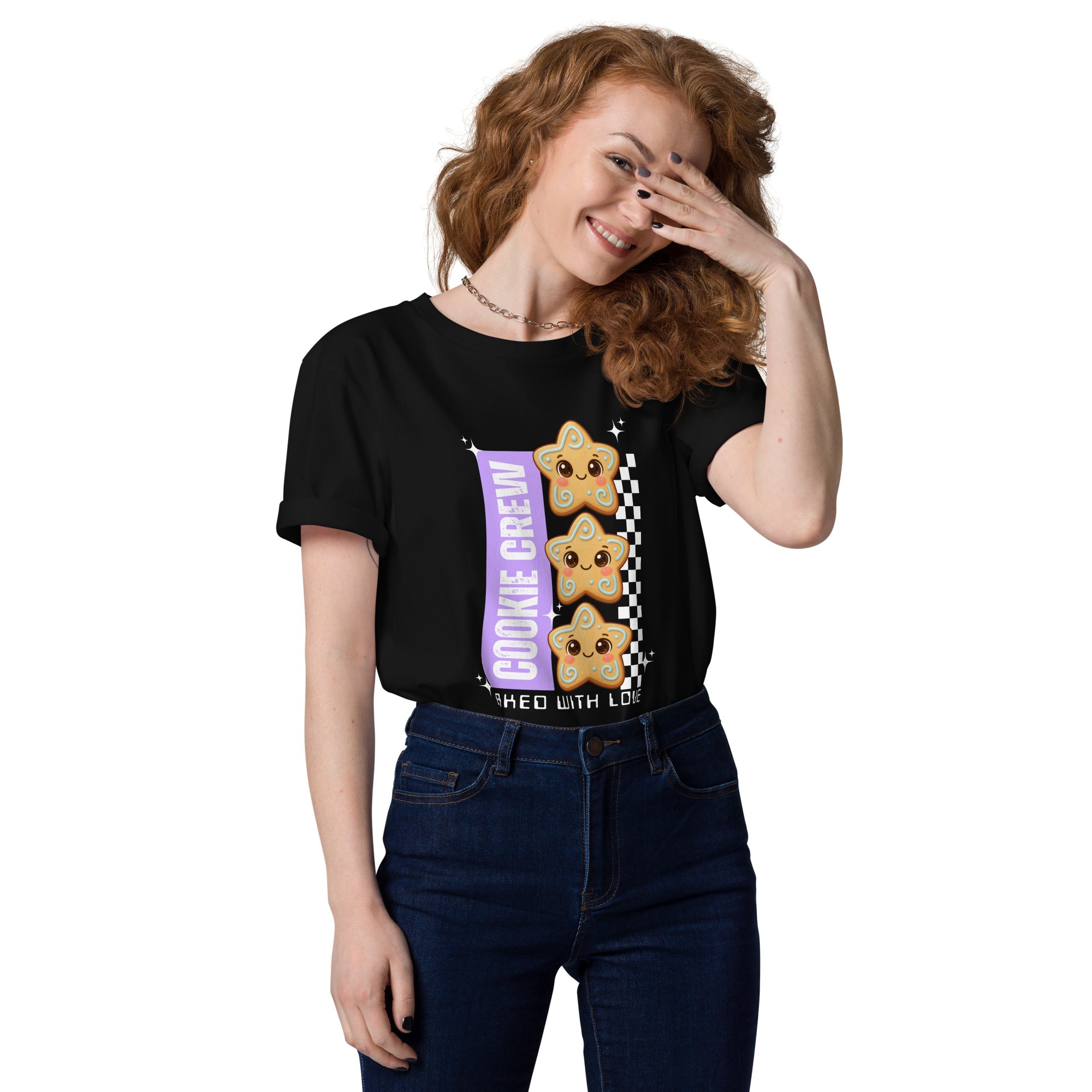"Cookie Crew, Baked With Love"- Purple | Adults T-Shirt | – RB Designa Co