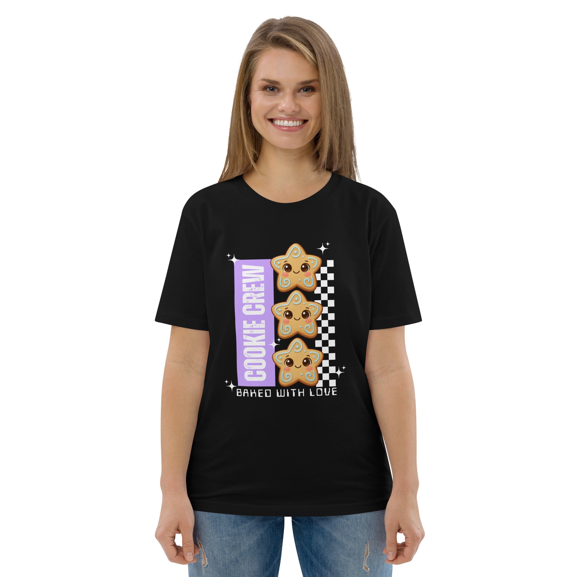 "Cookie Crew, Baked With Love"- Purple | Adults T-Shirt | – RB Designa Co