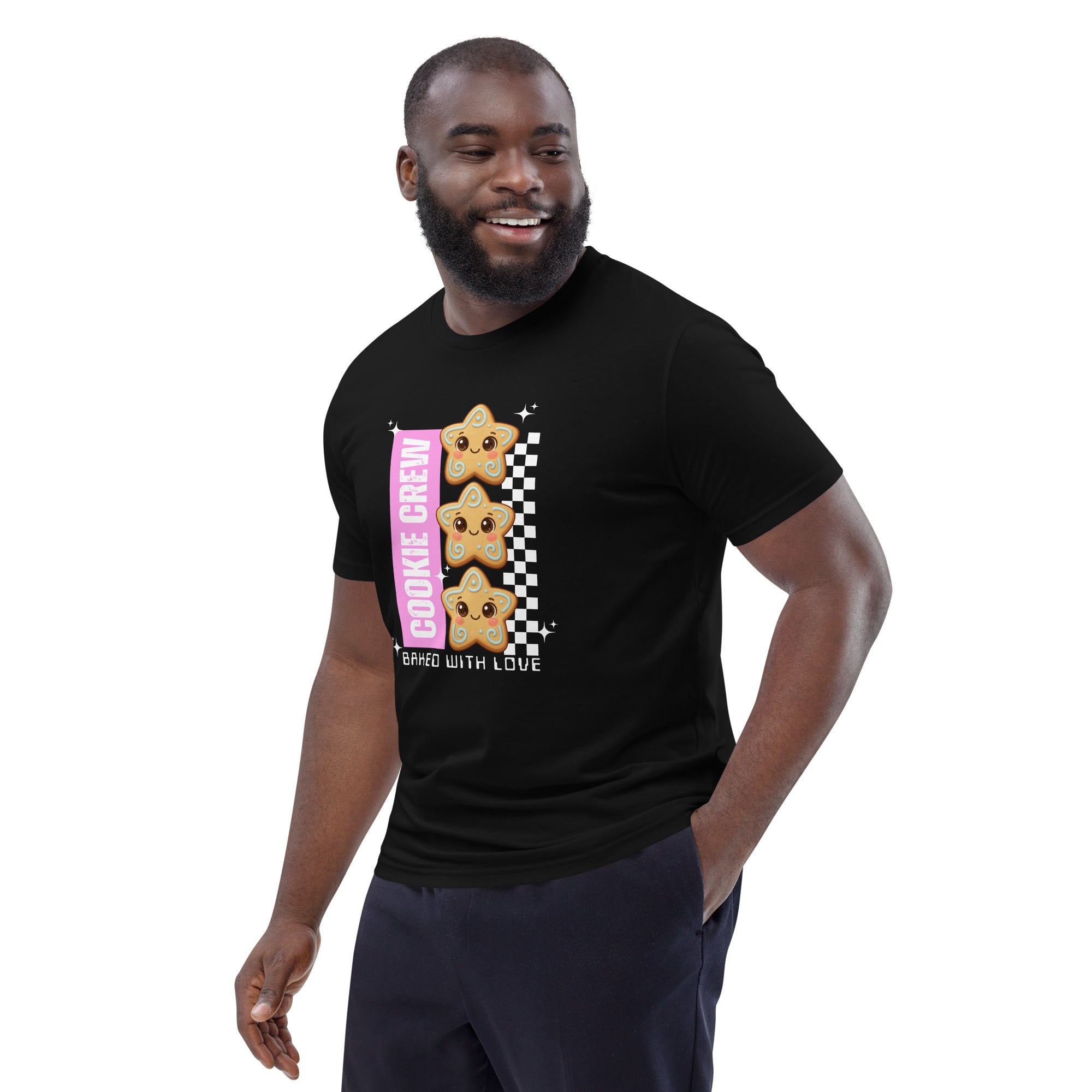 "Cookie Crew, Baked With Love"- Pink | Adults T-Shirt | – RB Designa Co