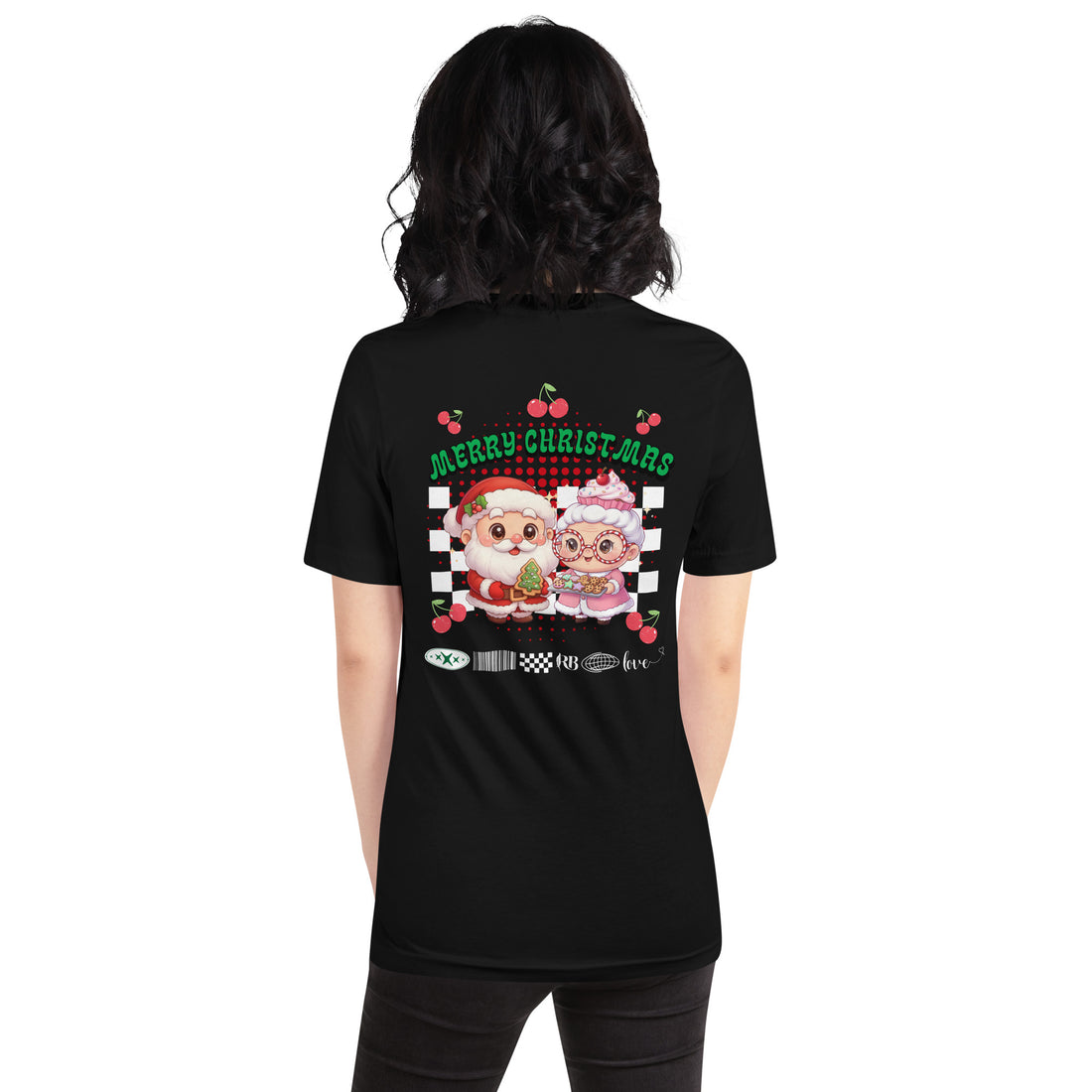 Mr. and Mrs. Claus "Merry Christmas"- White | Adult t-shirt | – RB Designa Co