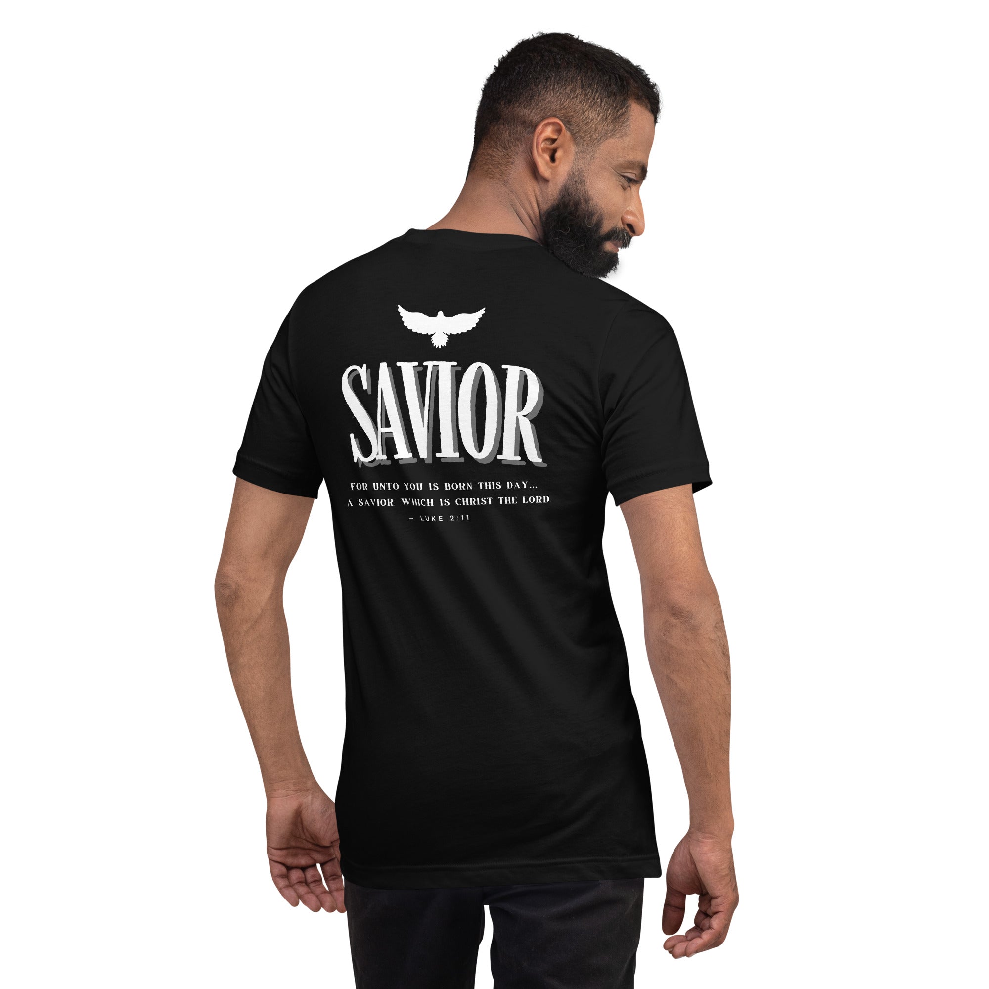 Savior Back Biblical Back T-shirt | β RB Designa Co