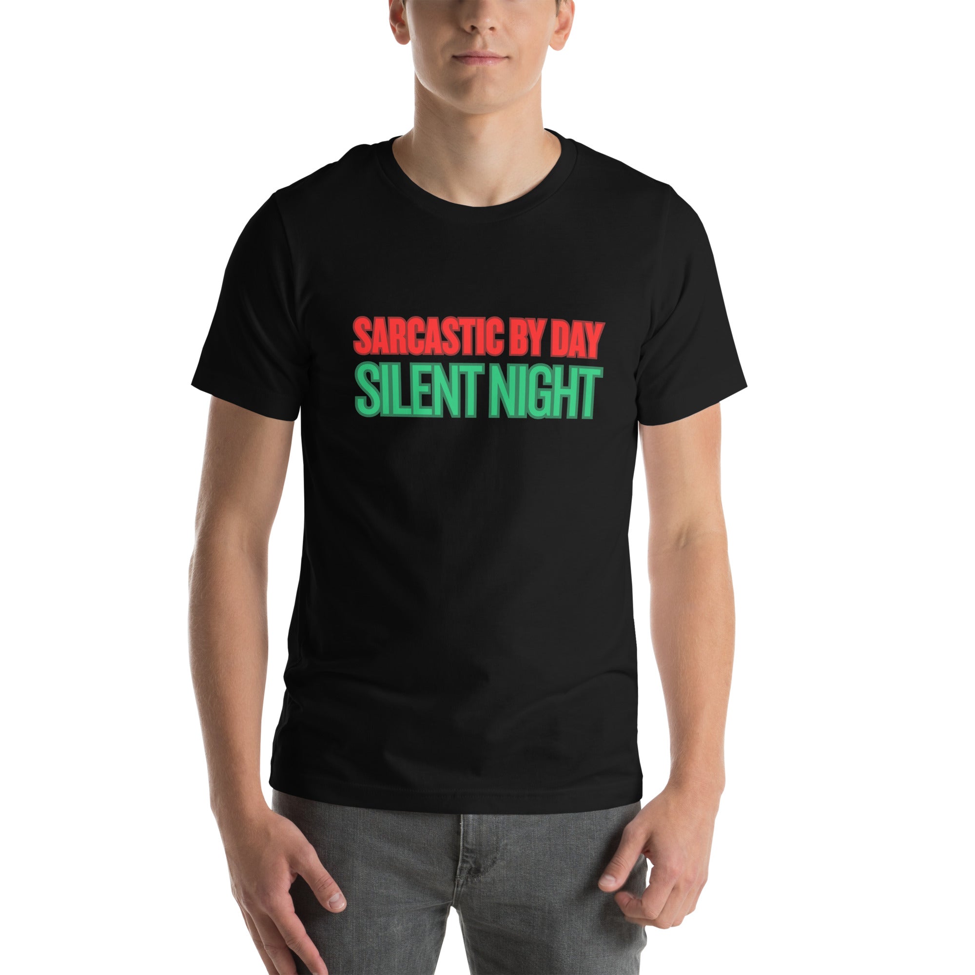 Sarcastic Silent Night Anti-Christmas / Bah Humbug T-shirt | – RB Designa Co