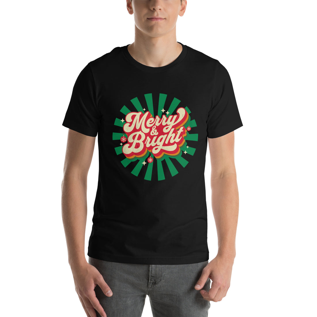 "Merry and Bright"- White | Adults t-shirt | – RB Designa Co