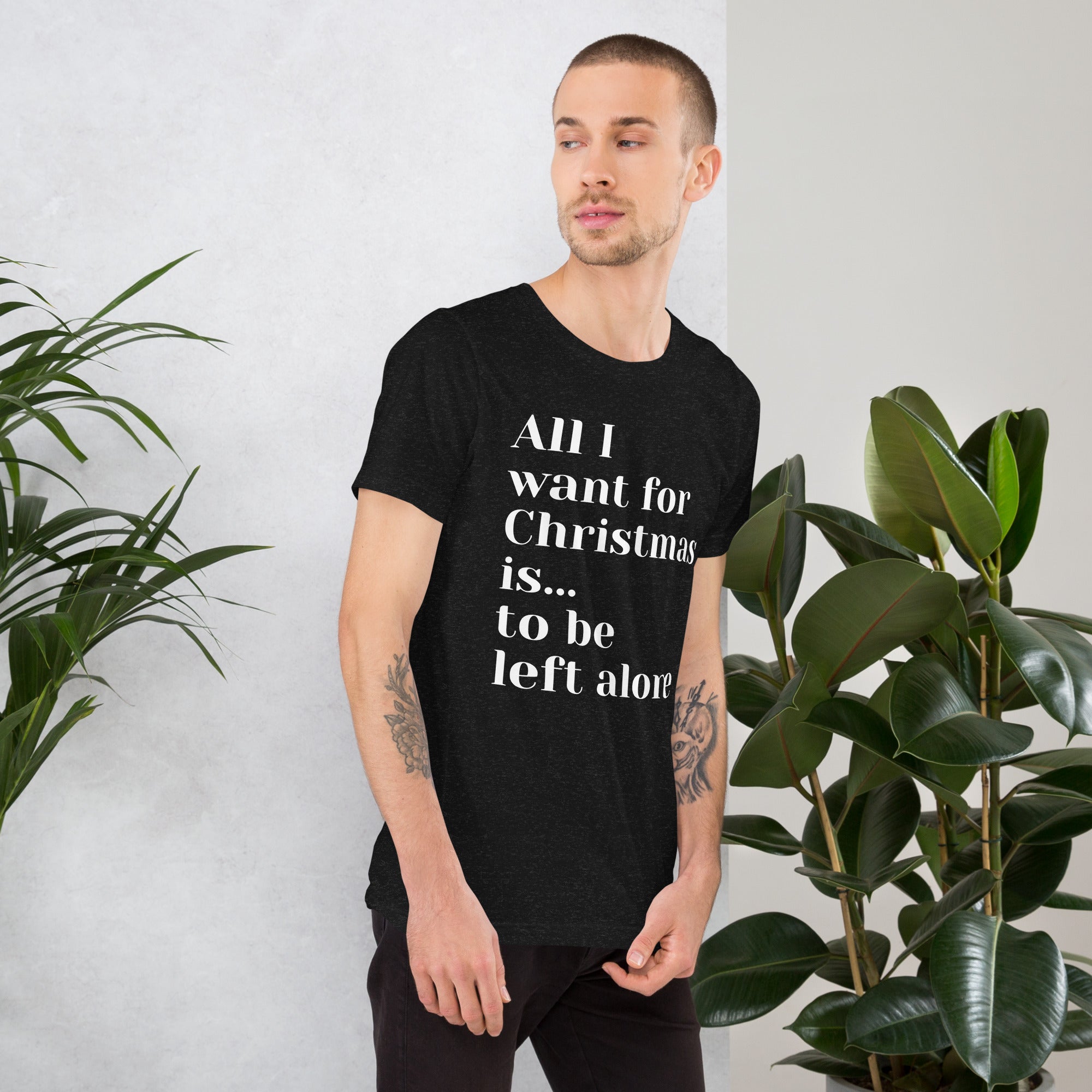 Left Alone Anti-Christmas / Bah Humbug T-shirt | – RB Designa Co