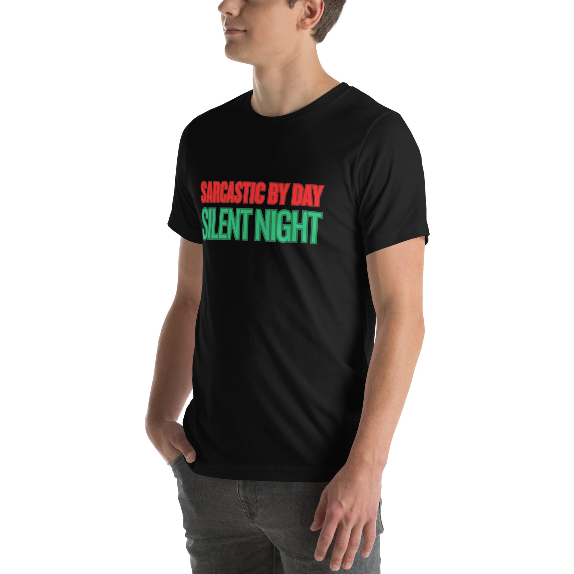 Sarcastic Silent Night Anti-Christmas / Bah Humbug T-shirt | – RB Designa Co