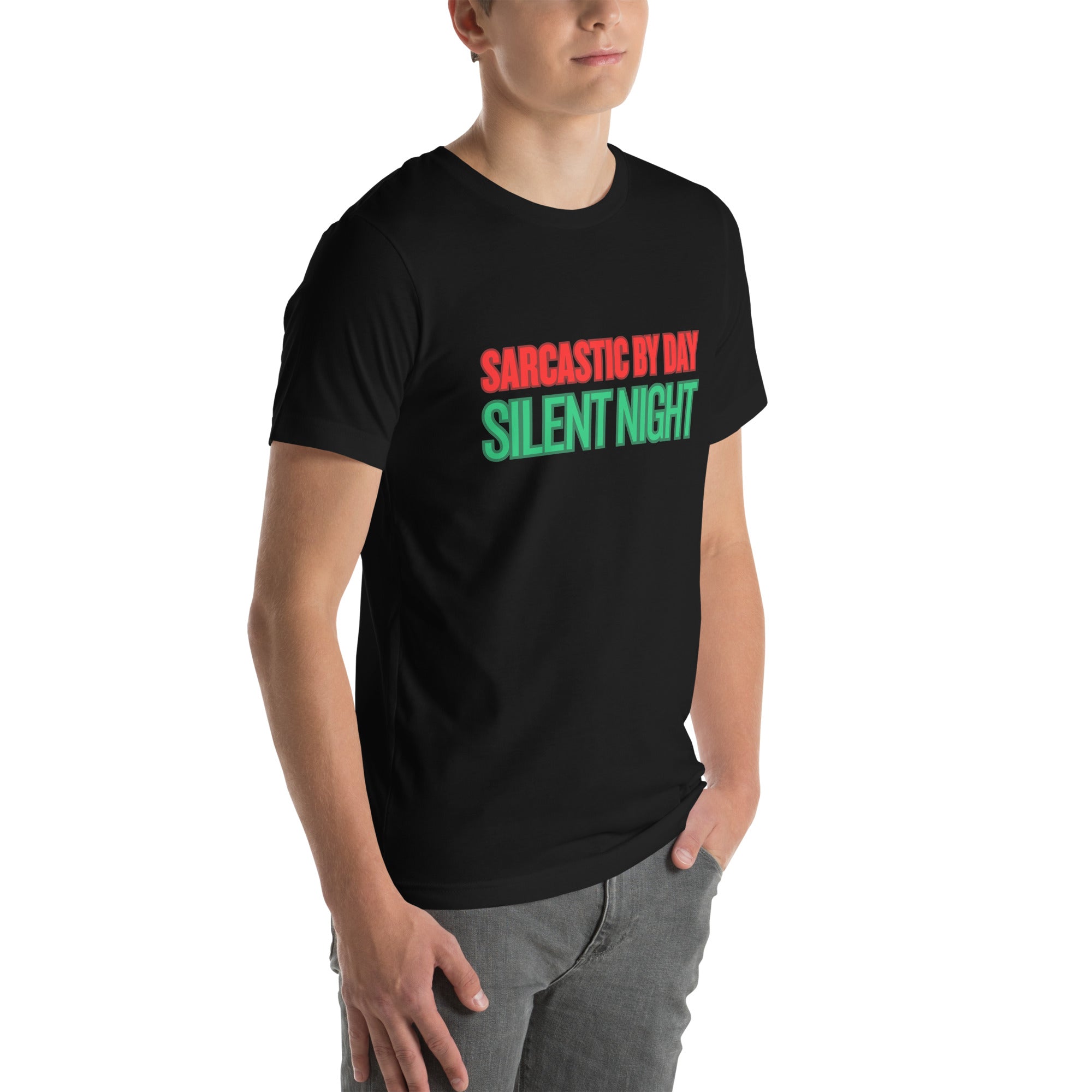 Sarcastic Silent Night Anti-Christmas / Bah Humbug T-shirt | – RB Designa Co