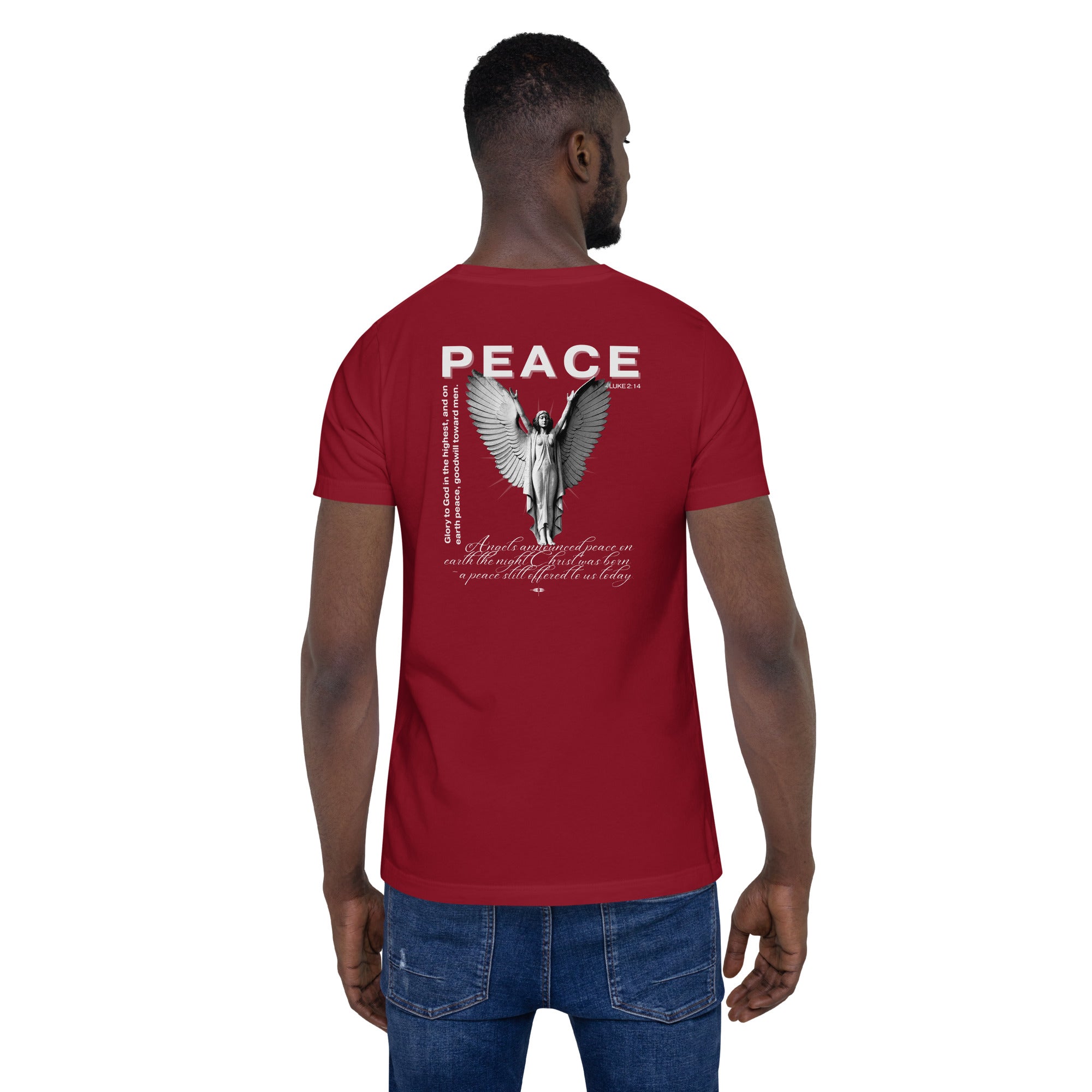 Peace Back Biblical Back T-shirt | β RB Designa Co