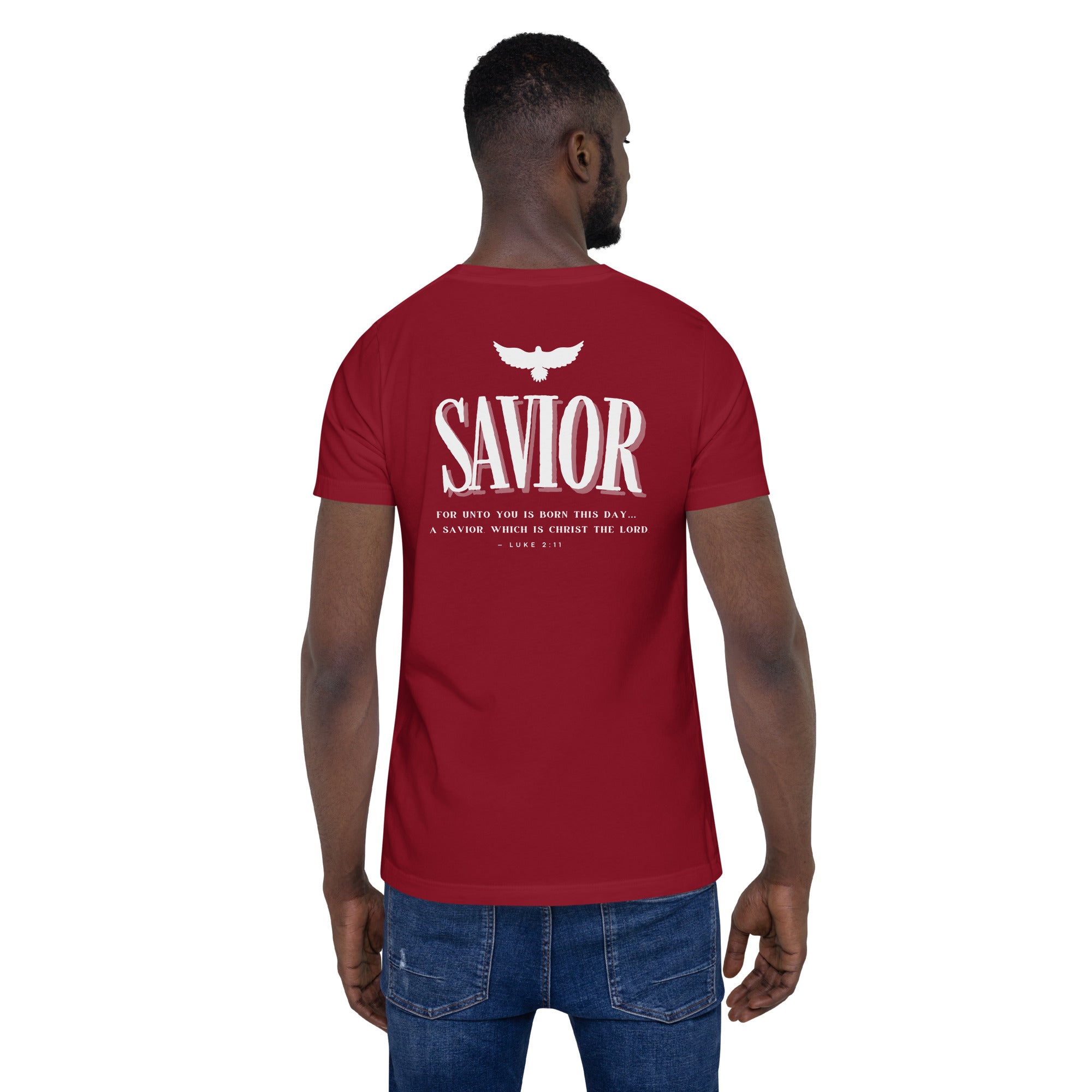 Savior Back Biblical Back T-shirt | β RB Designa Co