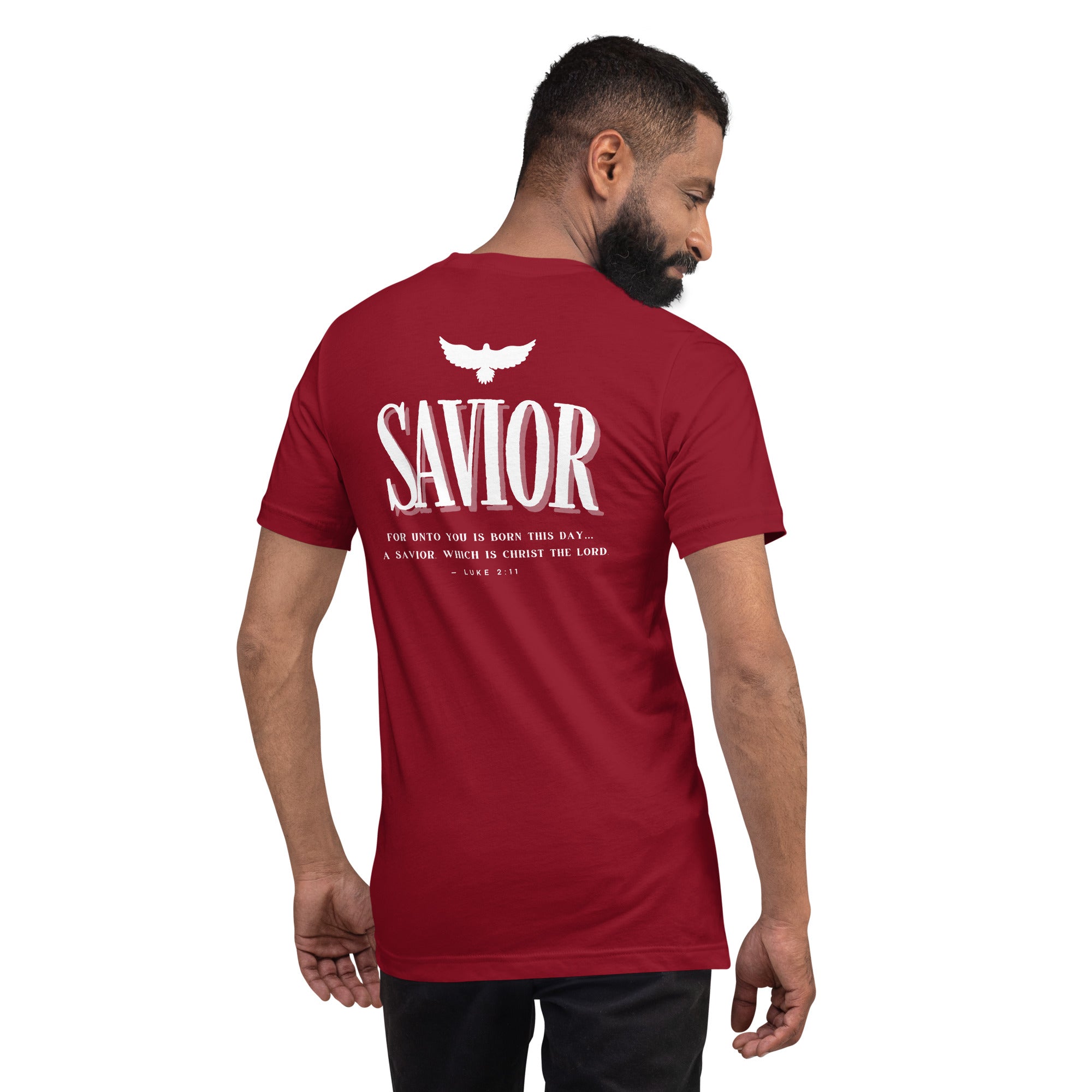 Savior Back Biblical Back T-shirt | β RB Designa Co