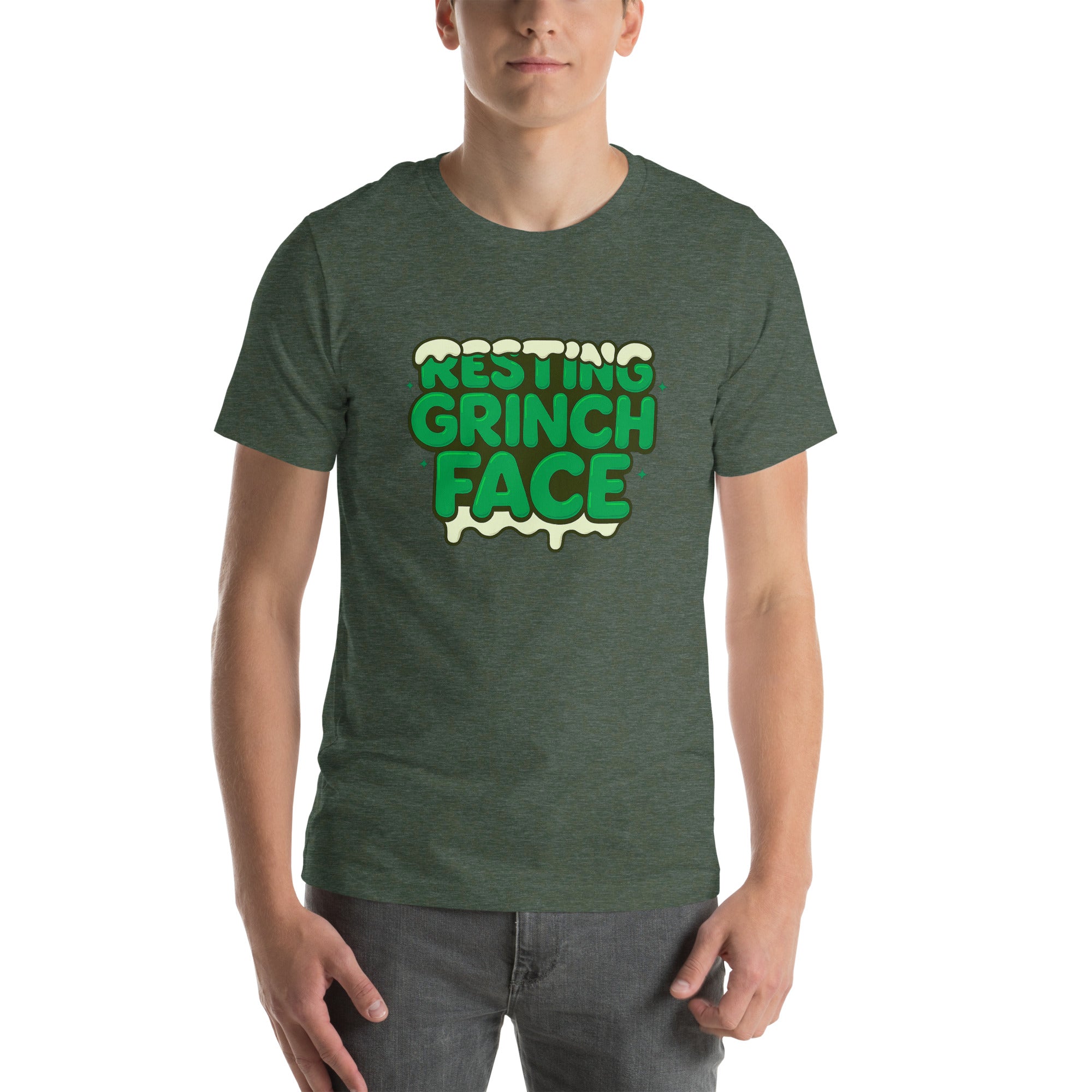 Resting Grinch Face Anti-Christmas / Bah Humbug T-shirt | – RB Designa Co