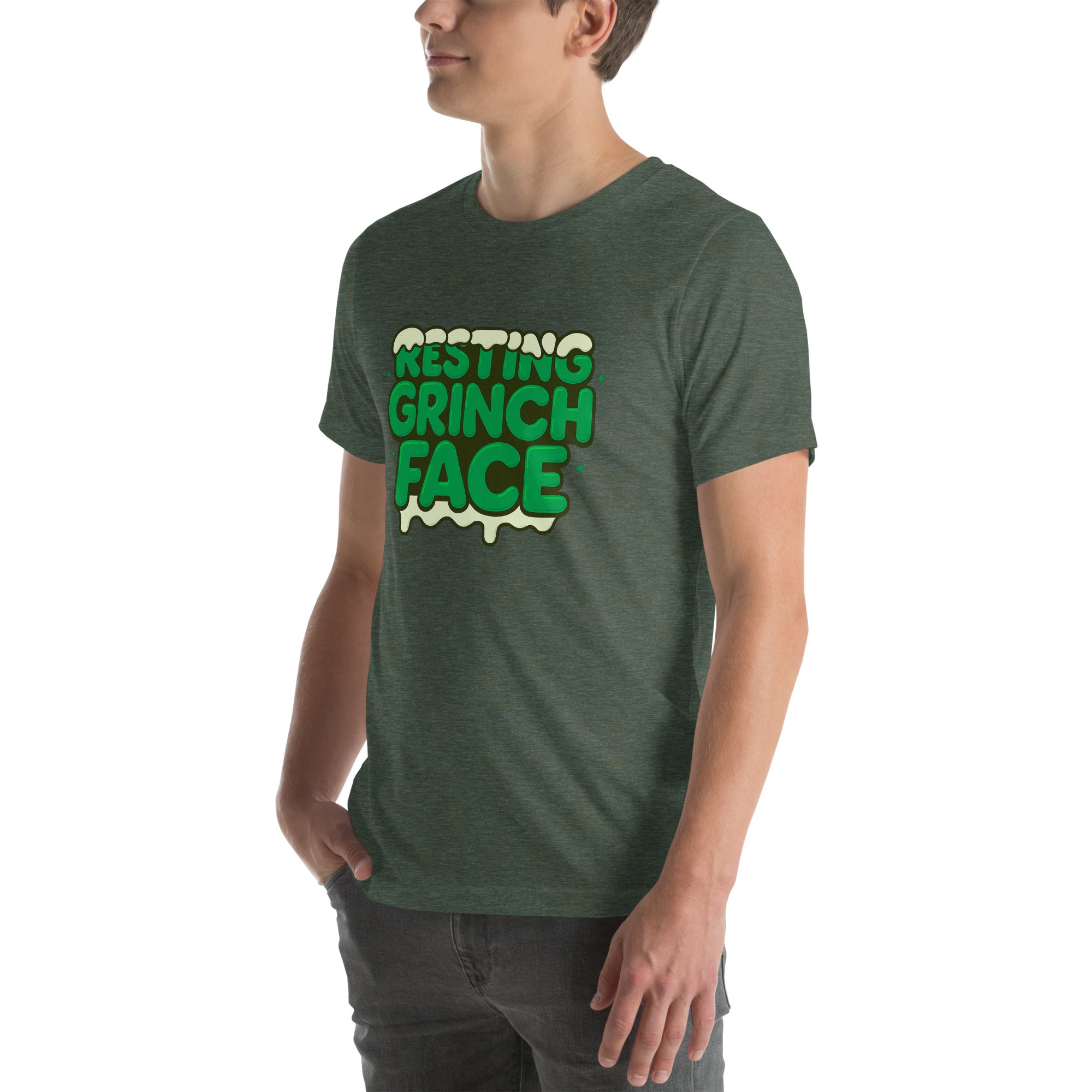Resting Grinch Face Anti-Christmas / Bah Humbug T-shirt | – RB Designa Co