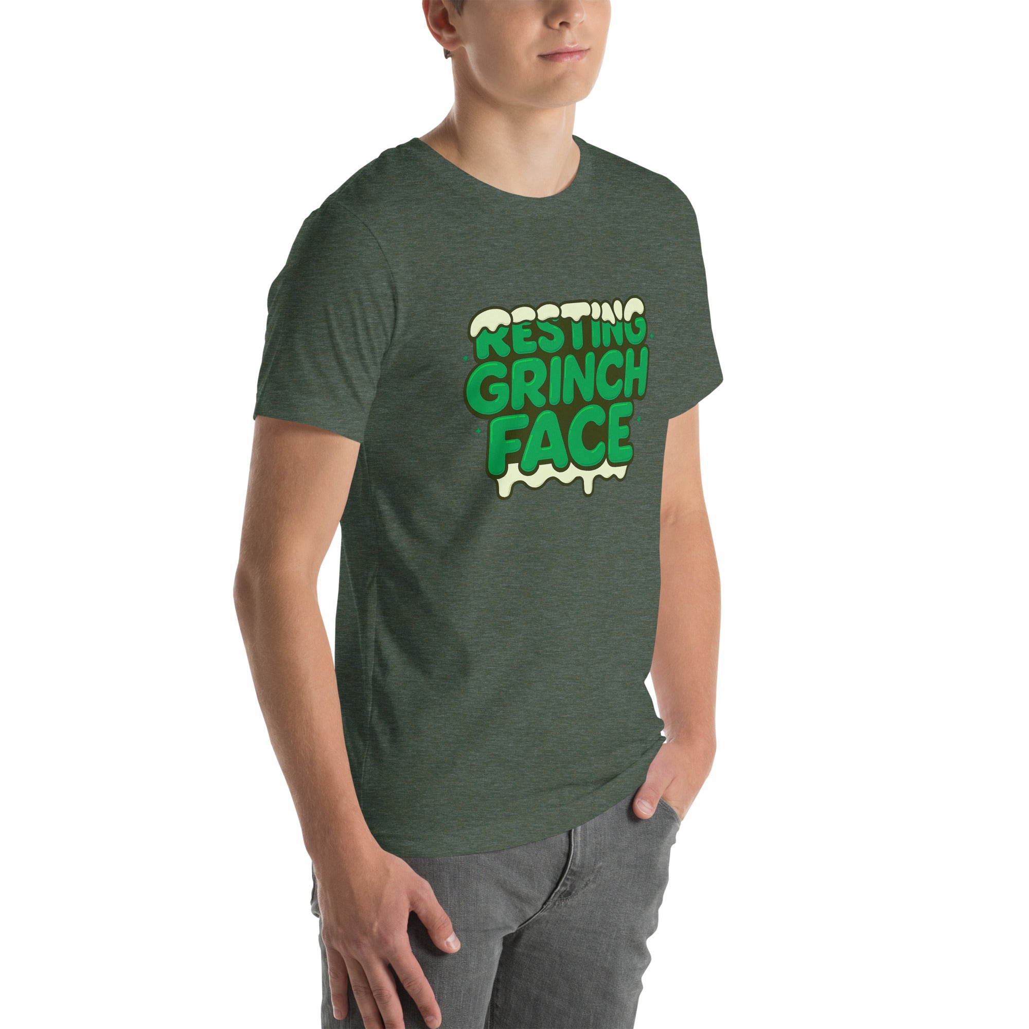 Resting Grinch Face Anti-Christmas / Bah Humbug T-shirt | – RB Designa Co