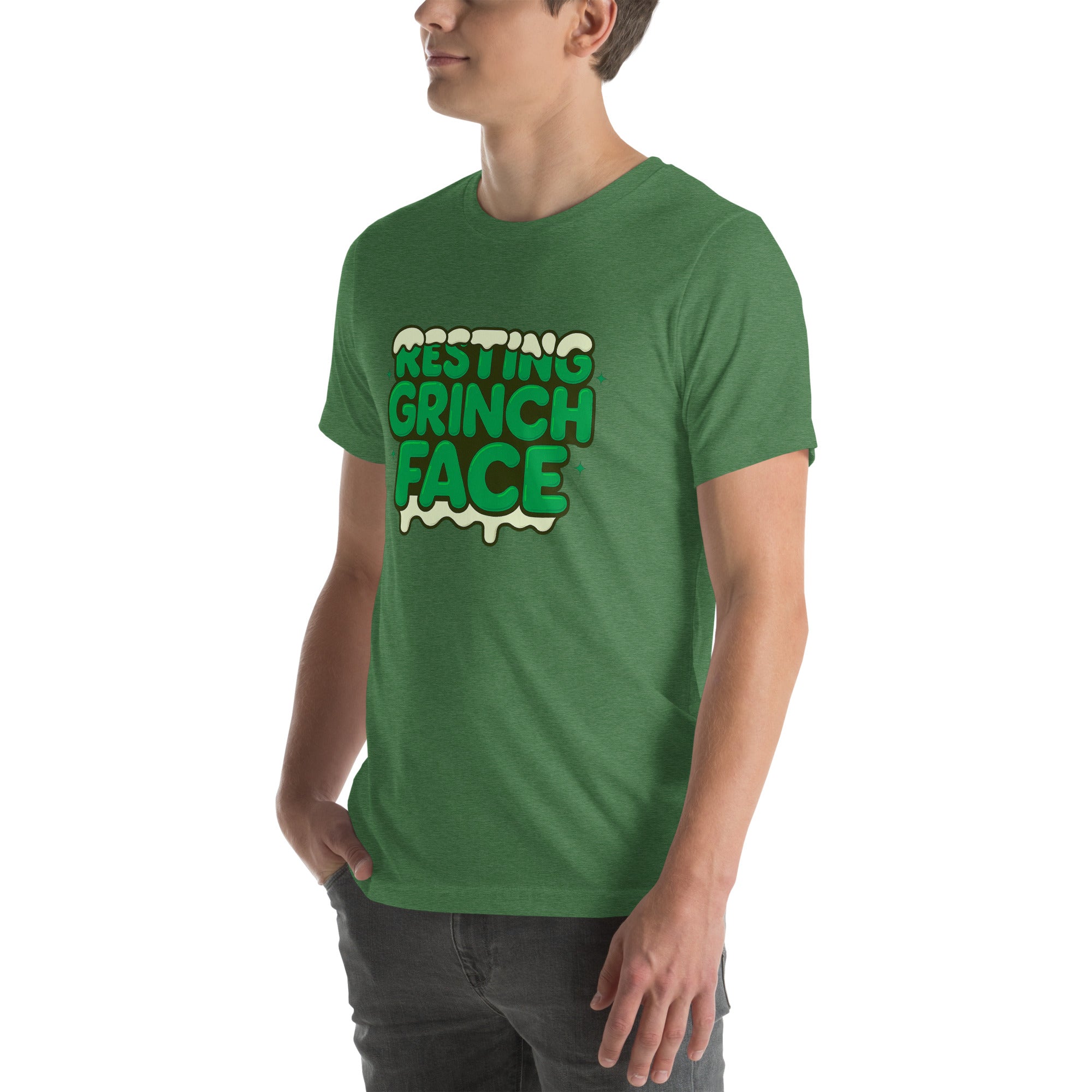 Resting Grinch Face Anti-Christmas / Bah Humbug T-shirt | – RB Designa Co