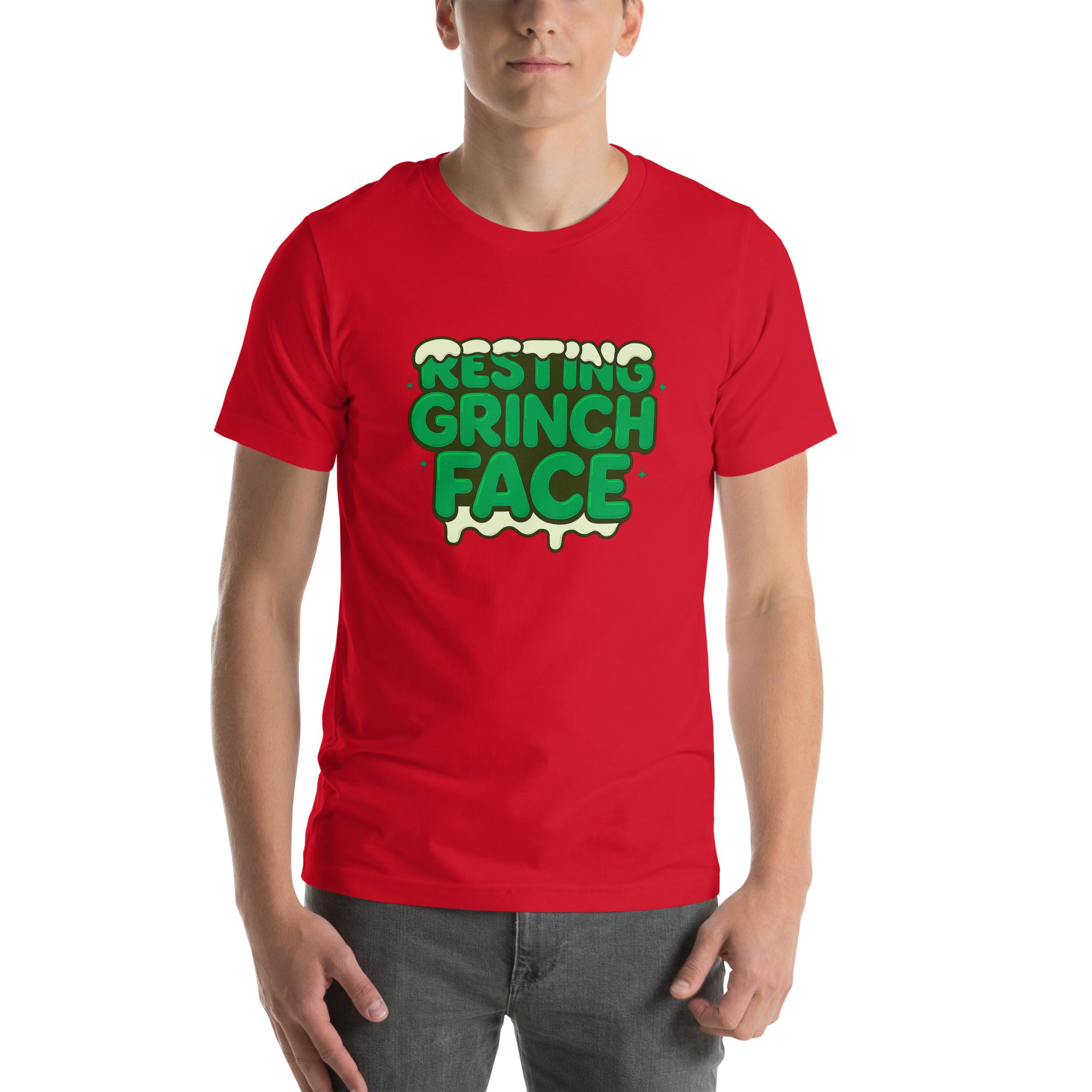Resting Grinch Face Anti-Christmas / Bah Humbug T-shirt | – RB Designa Co