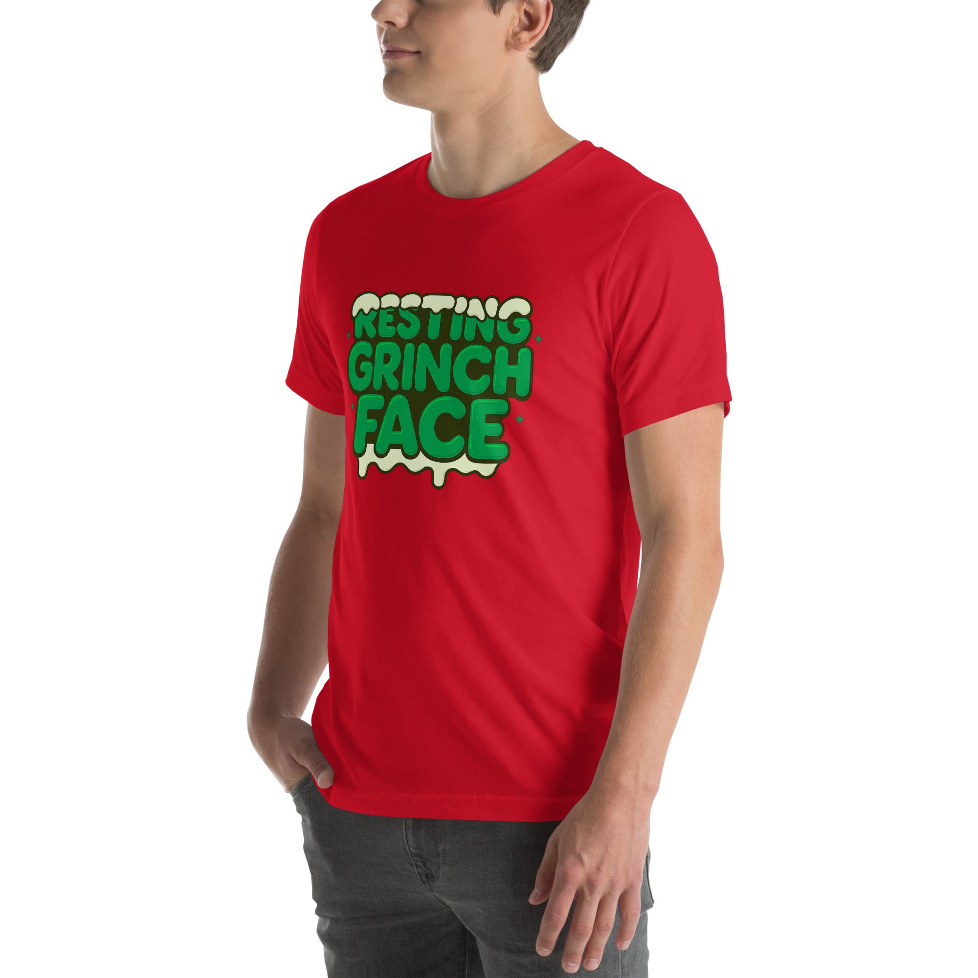Resting Grinch Face Anti-Christmas / Bah Humbug T-shirt | – RB Designa Co