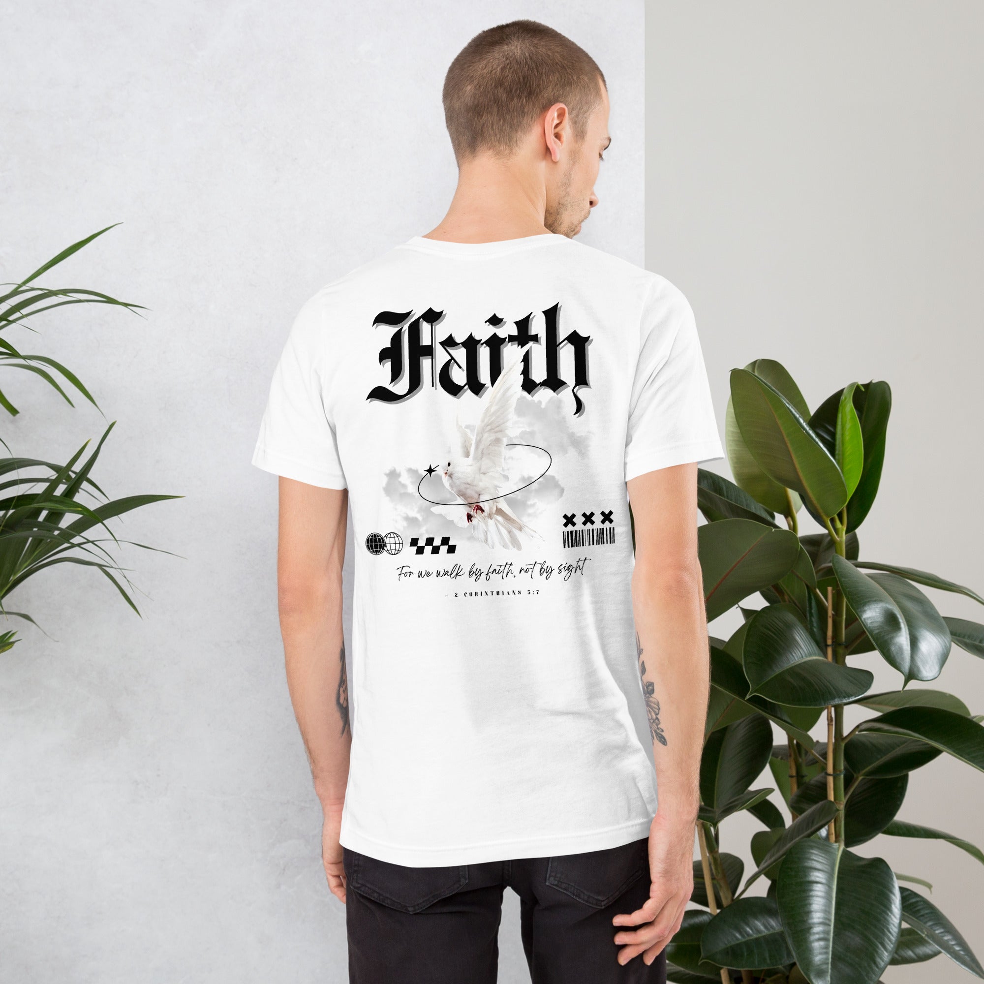 Faith Back Light Biblical T-shirt | β RB Designa Co
