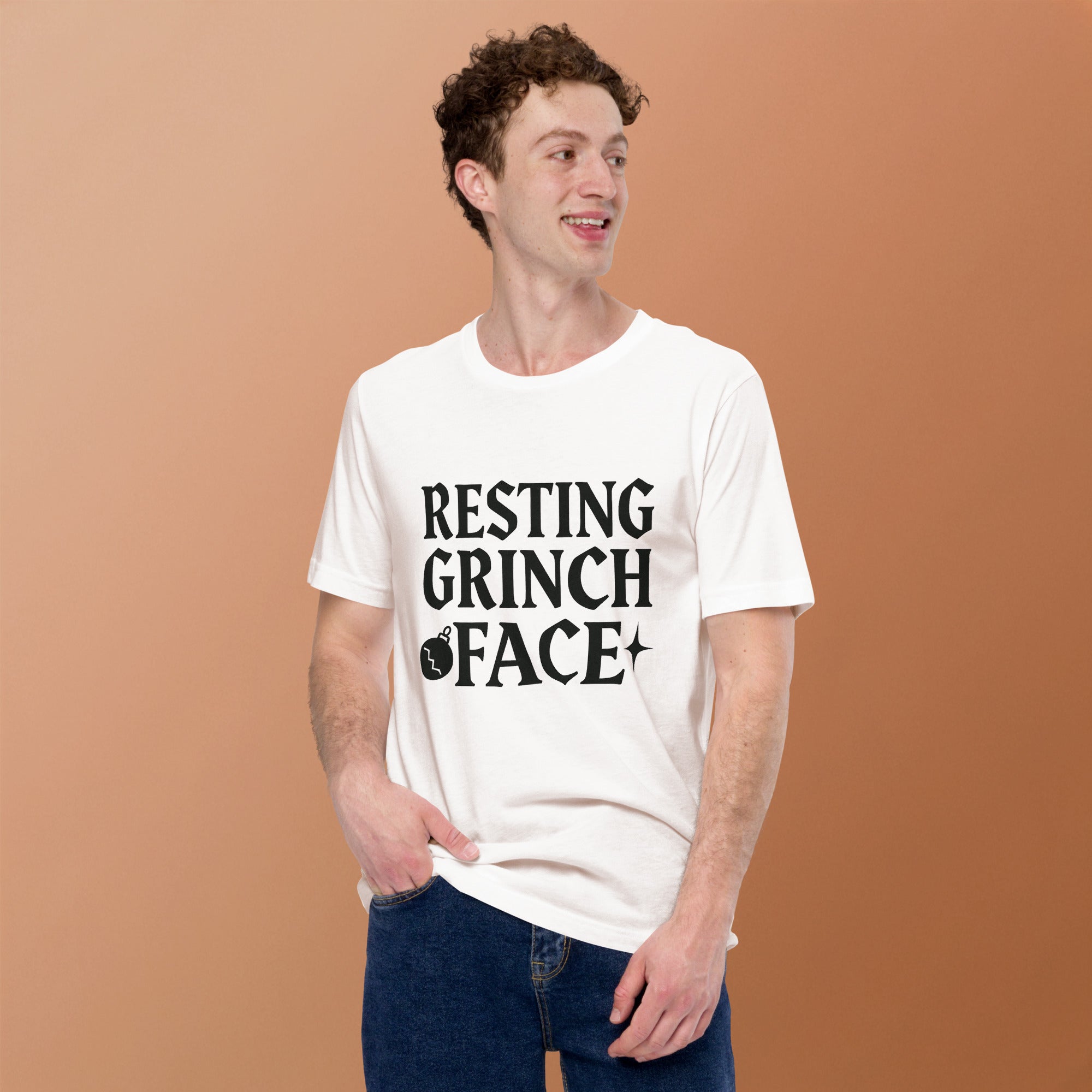 Resting Grinch Face Goth Anti-Christmas / Bah Humbug T-shirt | – RB Designa Co