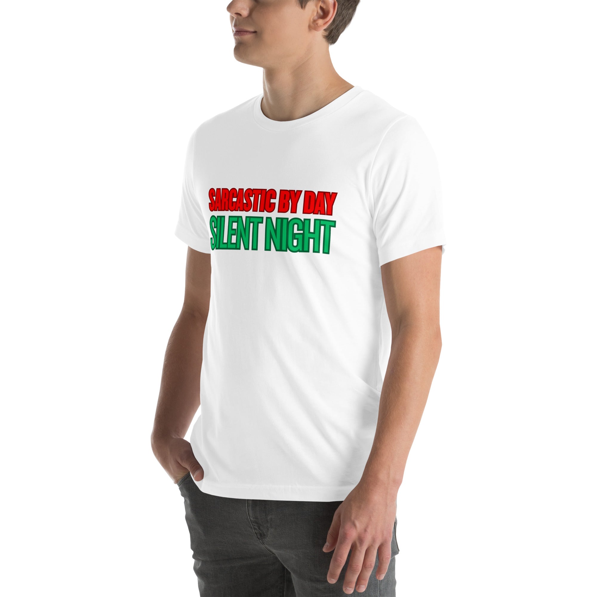 Sarcastic Silent Night Anti-Christmas / Bah Humbug T-shirt | – RB Designa Co