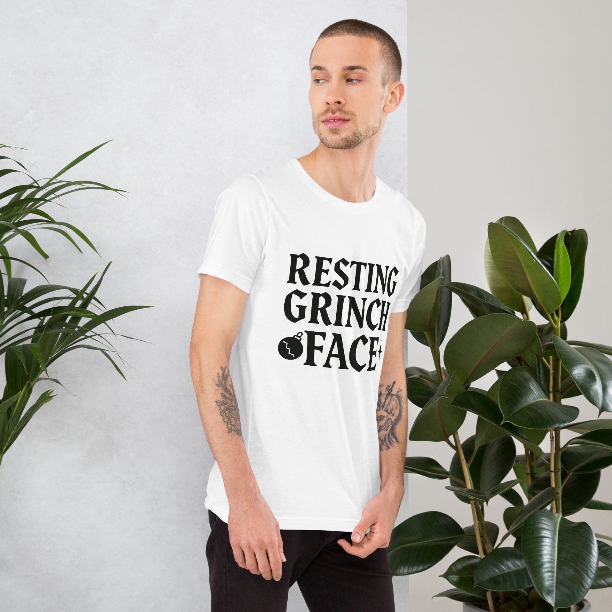 Resting Grinch Face Goth Anti-Christmas / Bah Humbug T-shirt | – RB Designa Co
