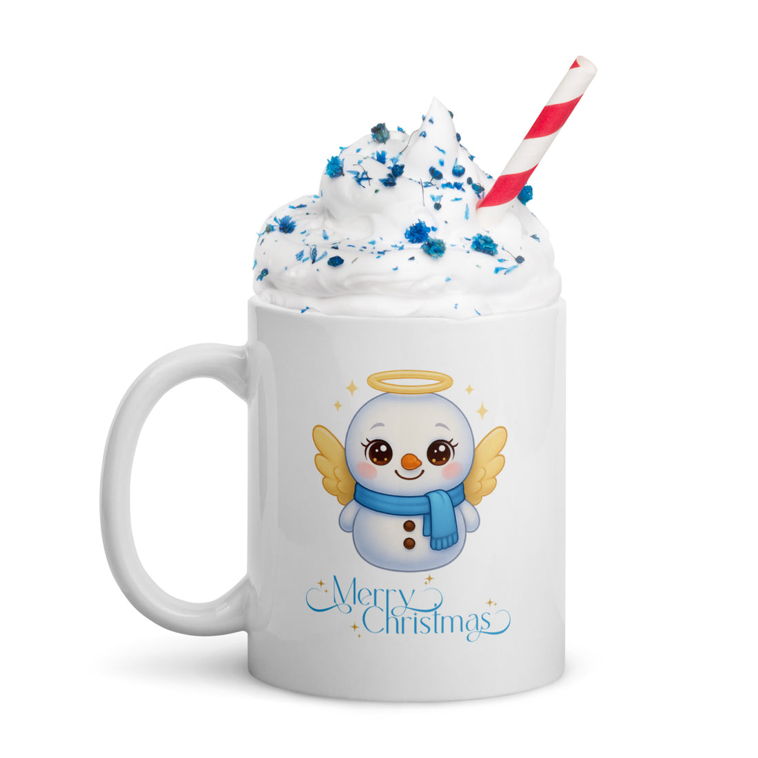 Angel Snowman Halo Kids White Mug | – RB Designa Co