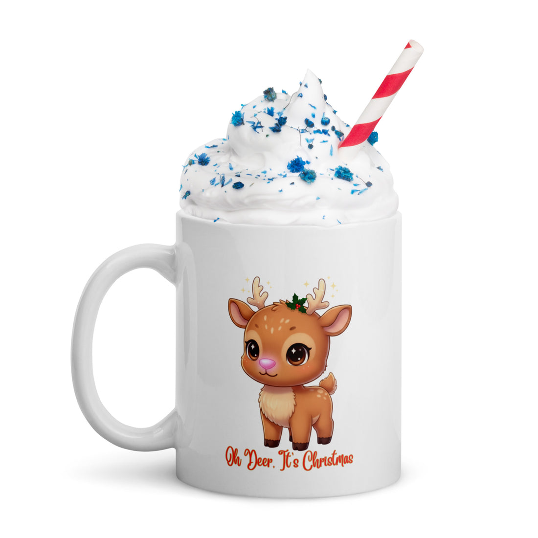 Tiny Reindeer Antlers Kids White Mug | – RB Designa Co