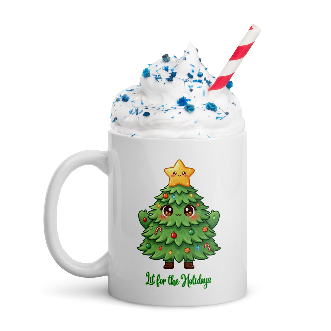 Star Topped Christmas Tree Kids White Mug | – RB Designa Co