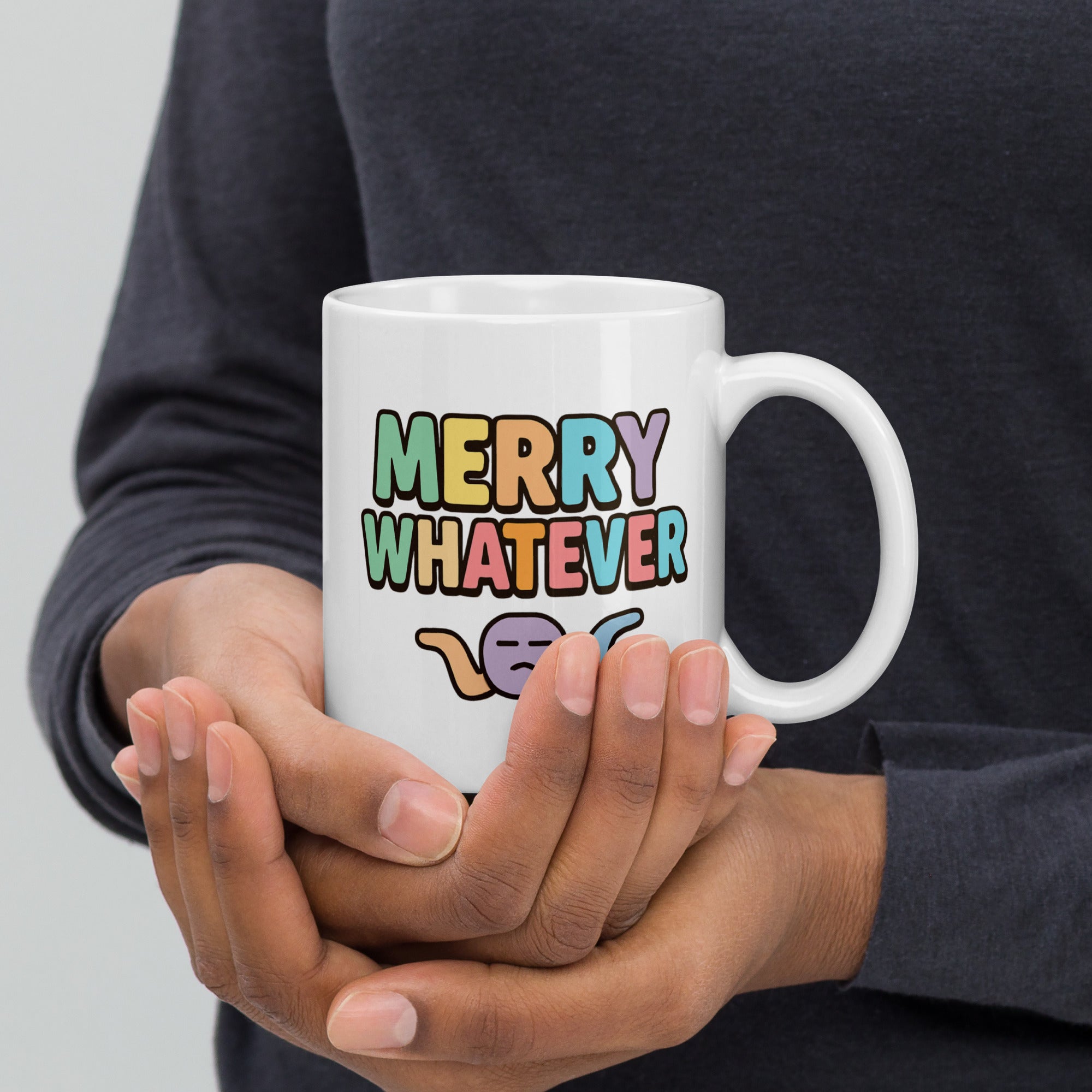 Merry Whatever Anti-Christmas / Bah Humbug White Mug | – RB Designa Co