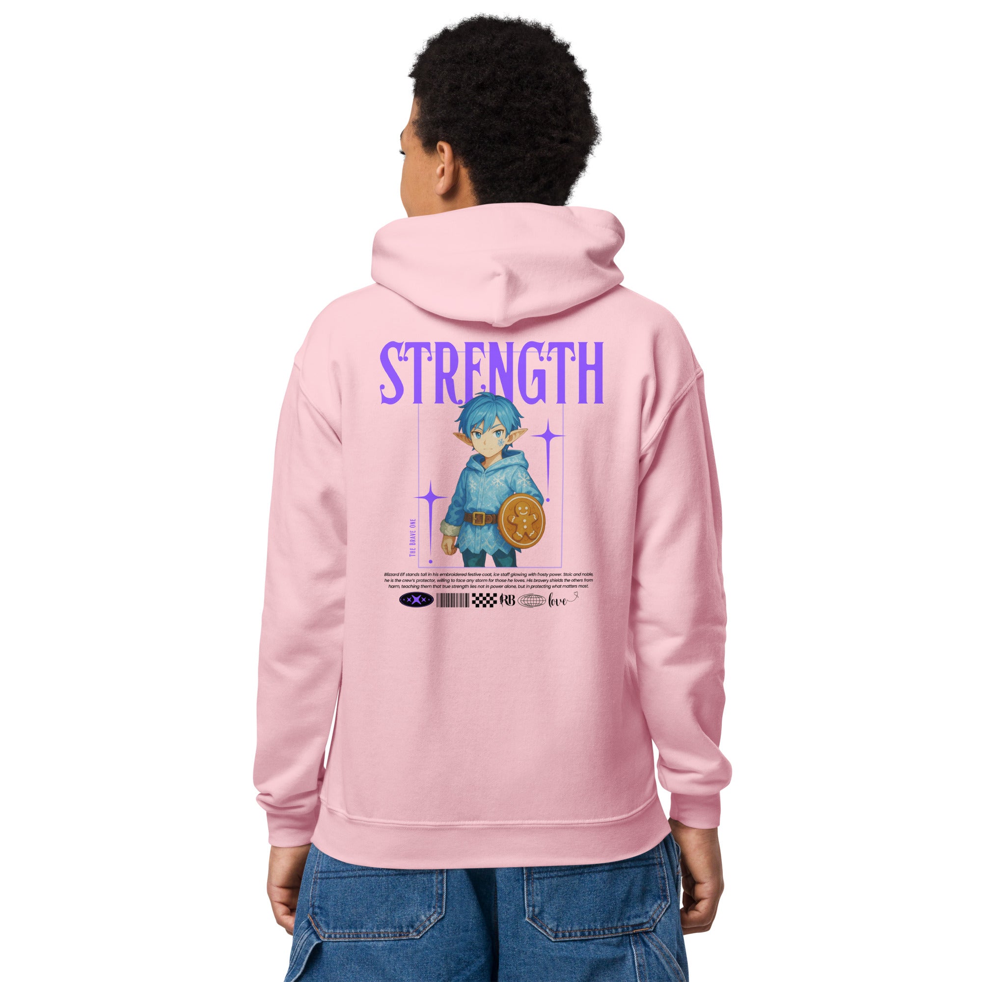 "Strength"- Black | Youth Hoodie | – RB Designa Co