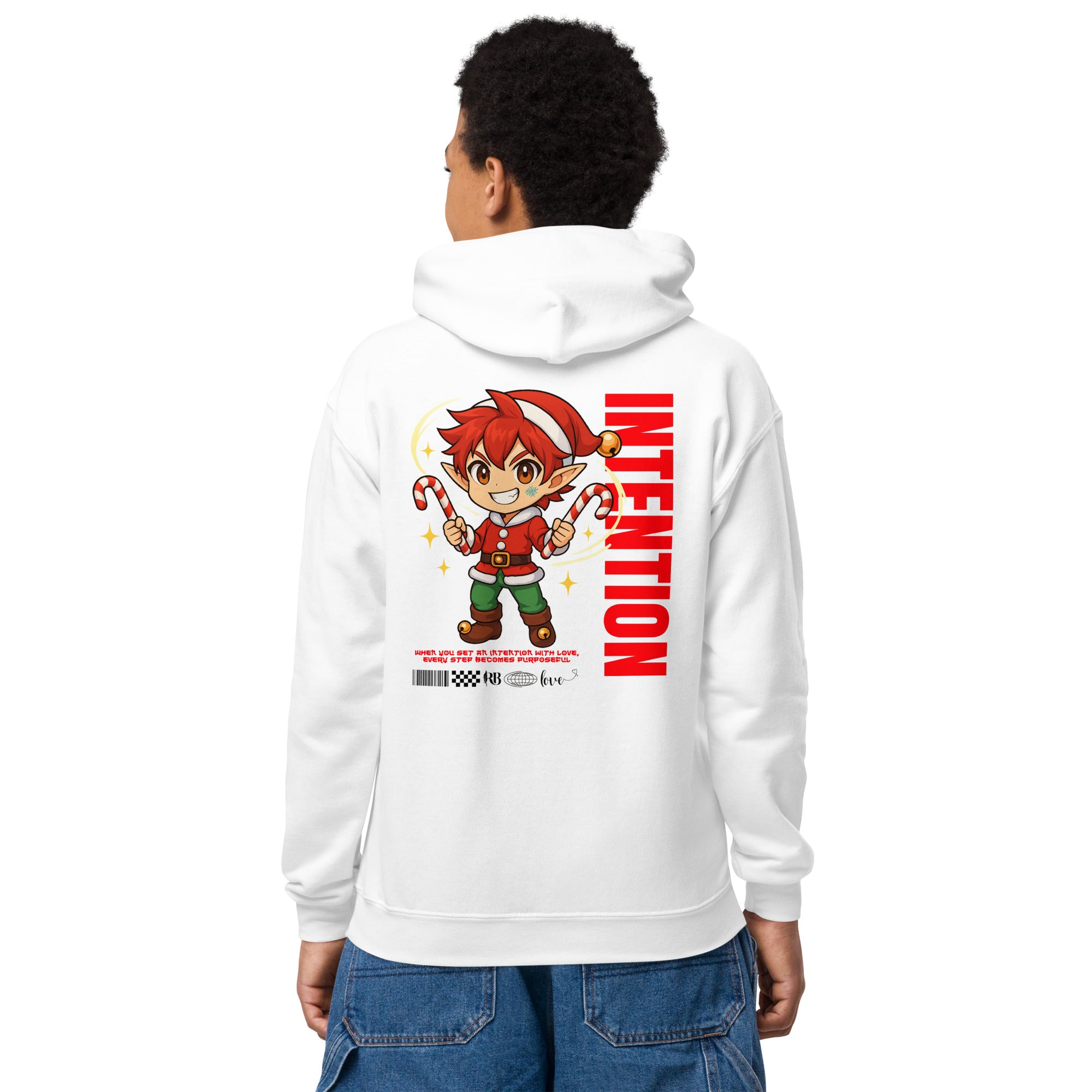 "Intention"- Black | Youth Hoodie | – RB Designa Co