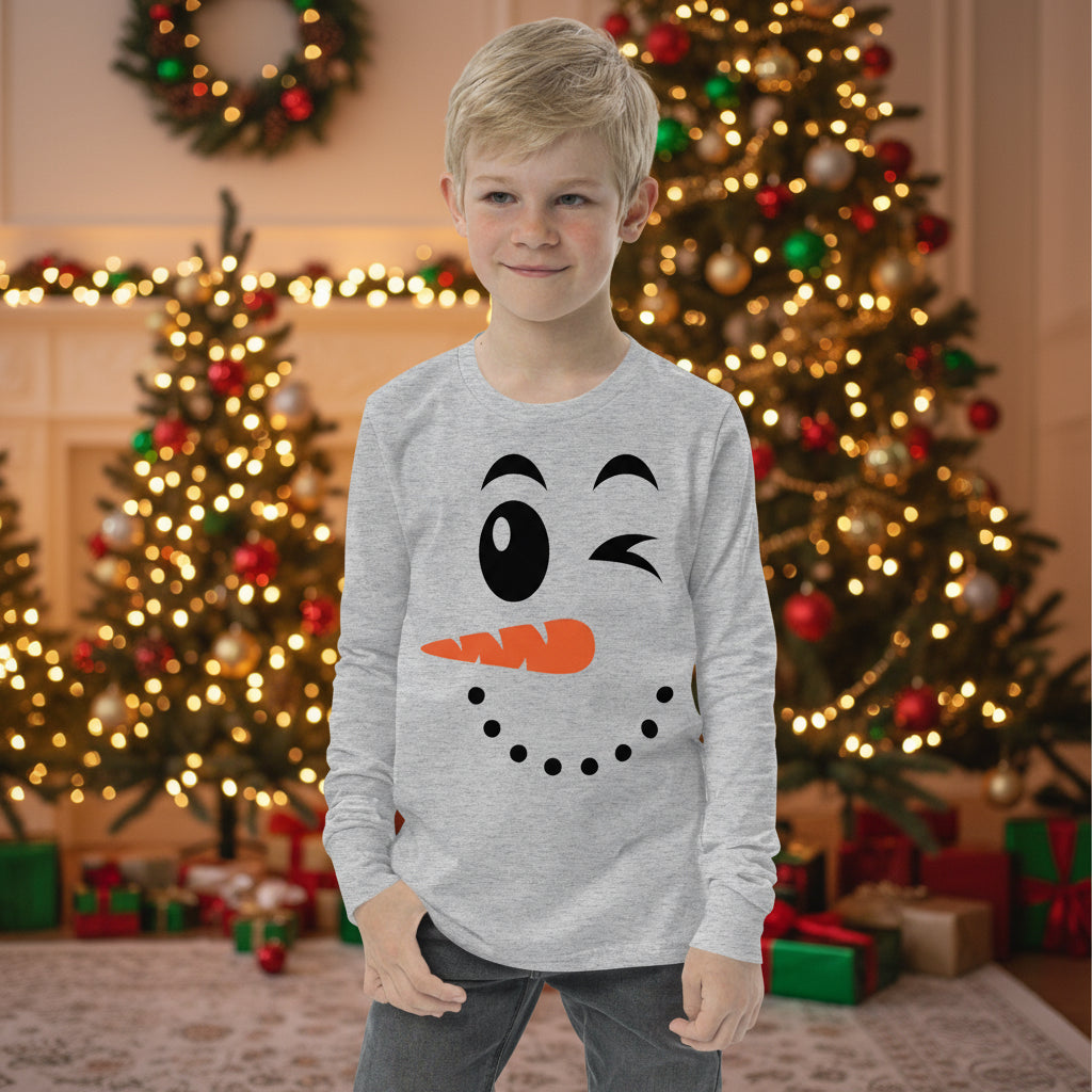 Winking Snowman Face Kid&