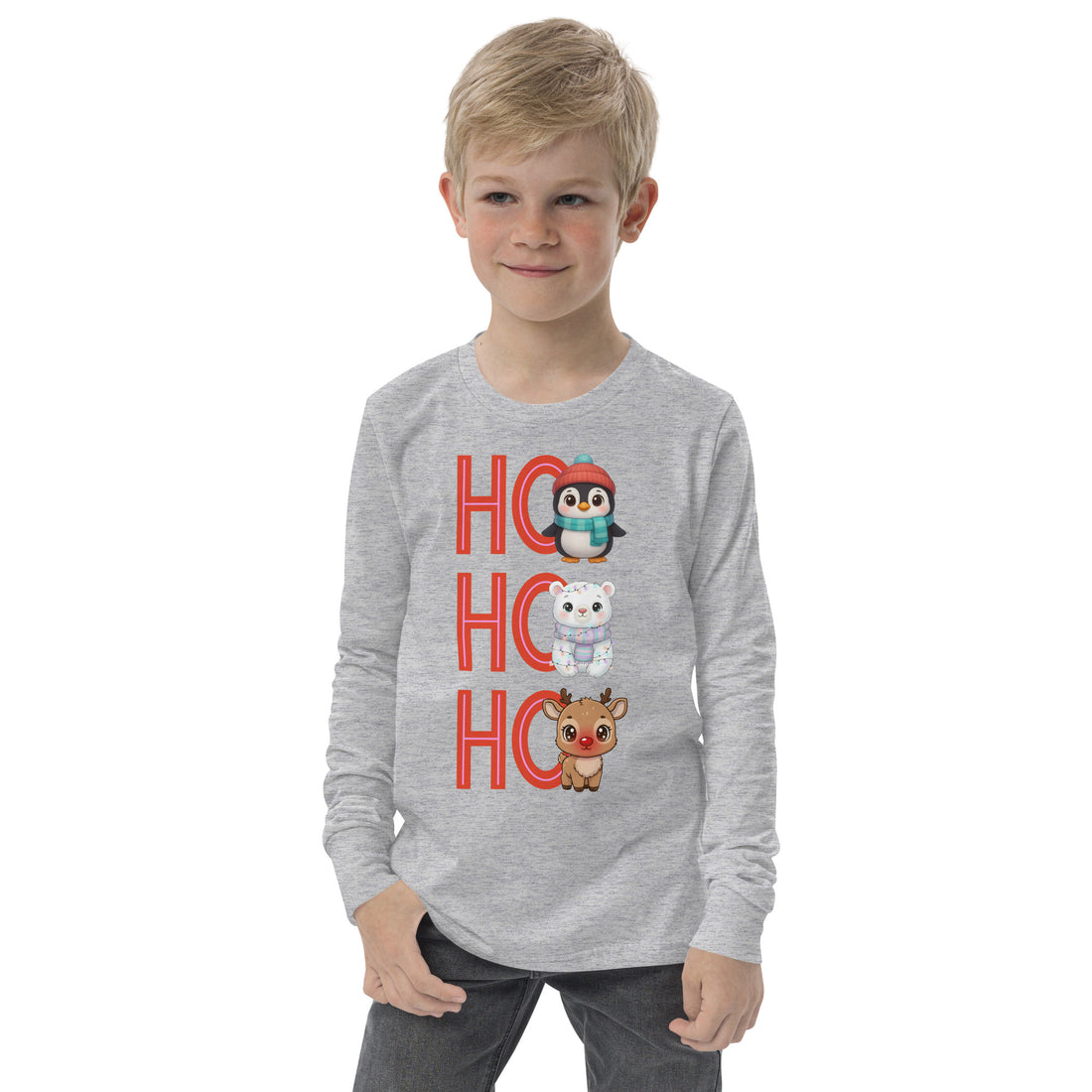 HO HO Vertical Text Kids & Babies Sweatshirt | – RB Designa Co