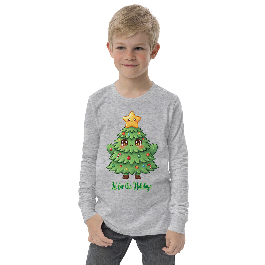 Star Topped Christmas Tree Kids & Babies Sweatshirt | – RB Designa Co