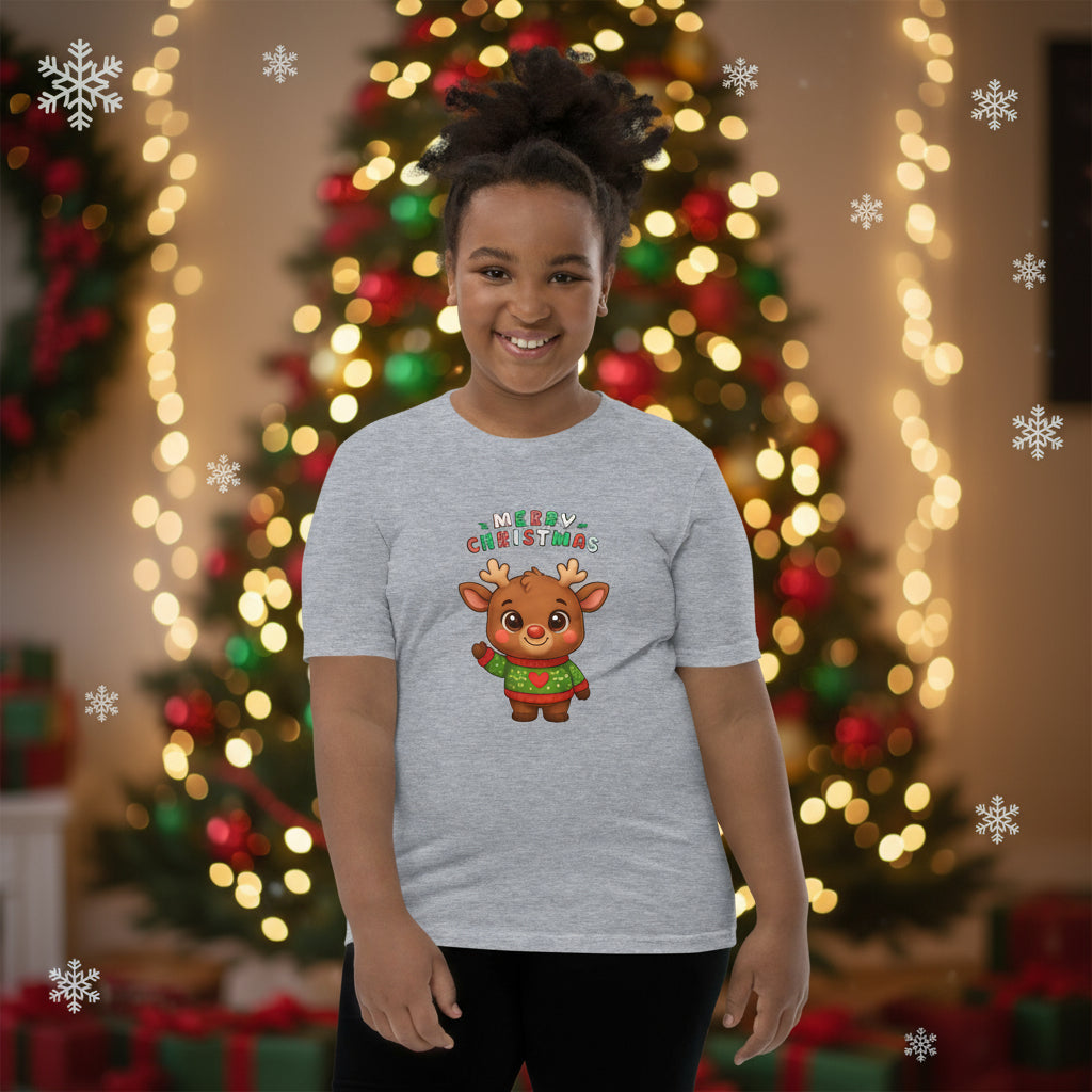 Reindeer With Antlers Kids & Babies T-shirt | – RB Designa Co