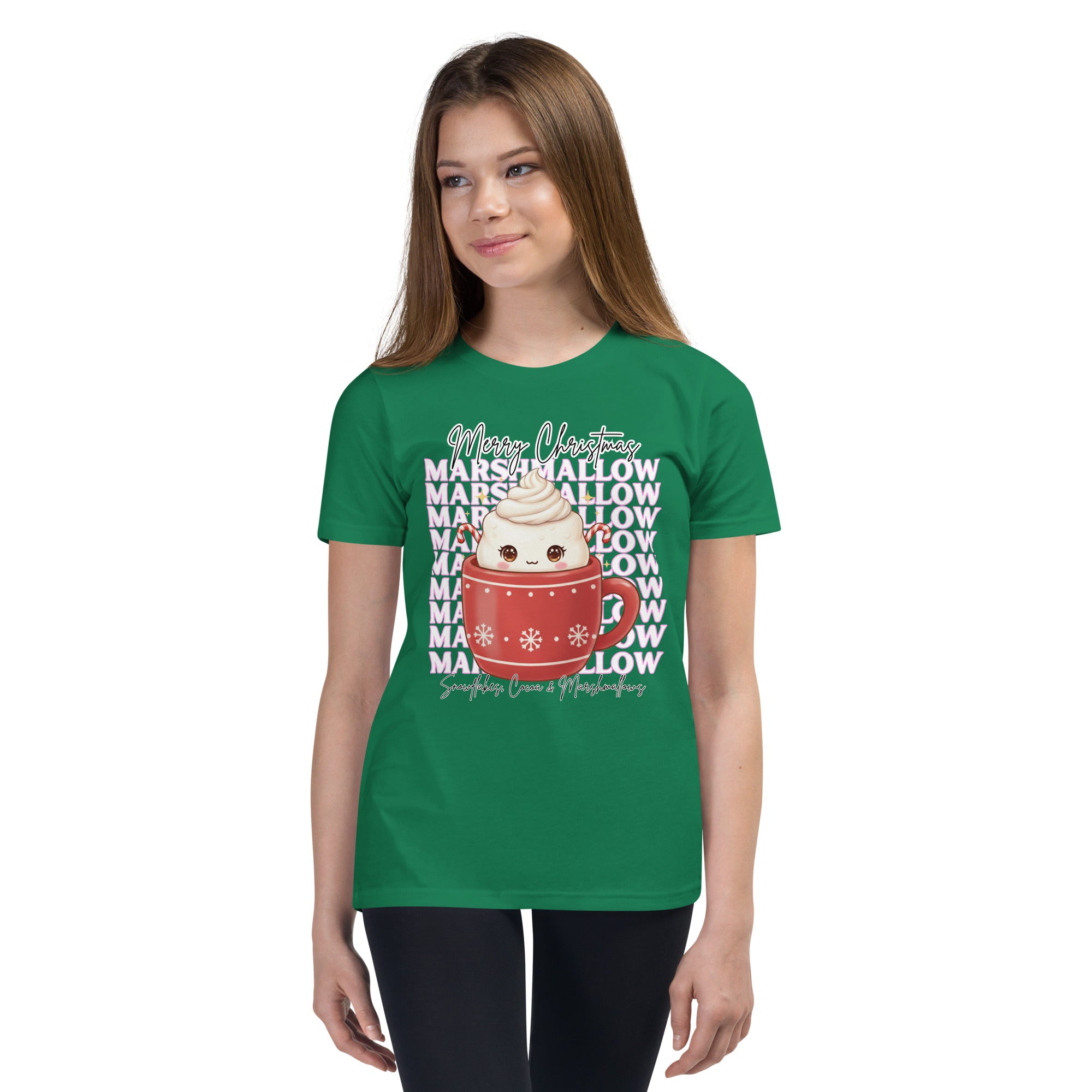 "Marshmallow, Merry Christmas..." | Youth Short Sleeve T-Shirt | – RB Designa Co